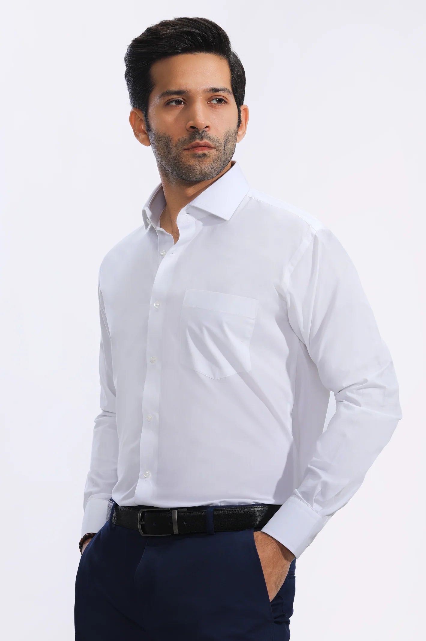 White Plain Formal Shirt