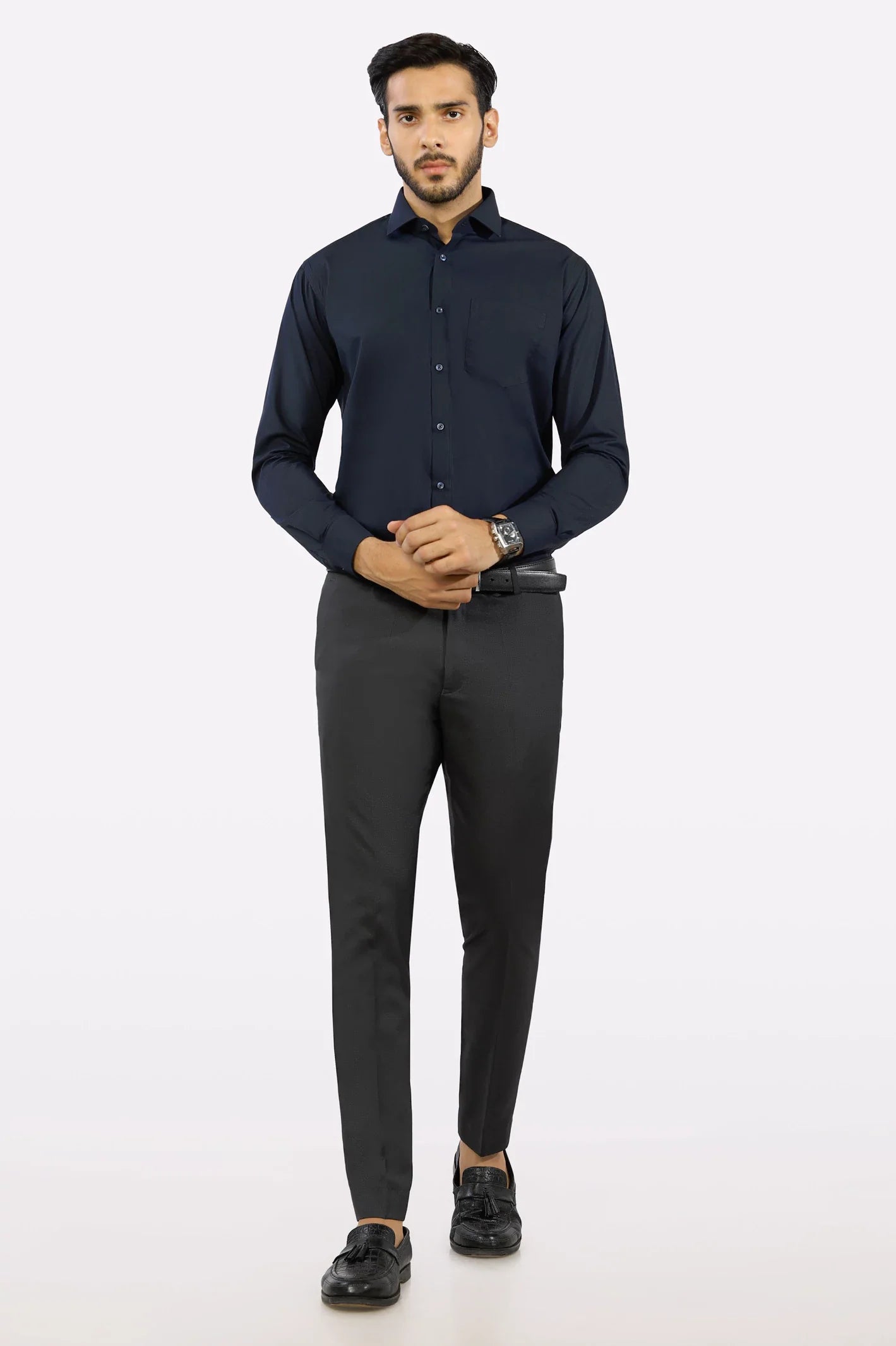 Navy Blue Formal Shirt