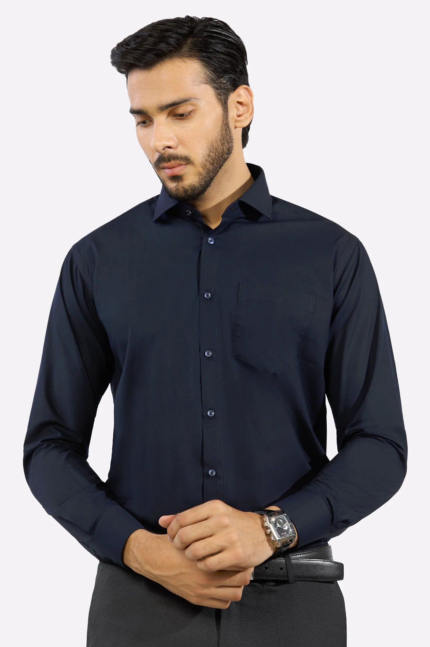 Navy Blue Formal Shirt