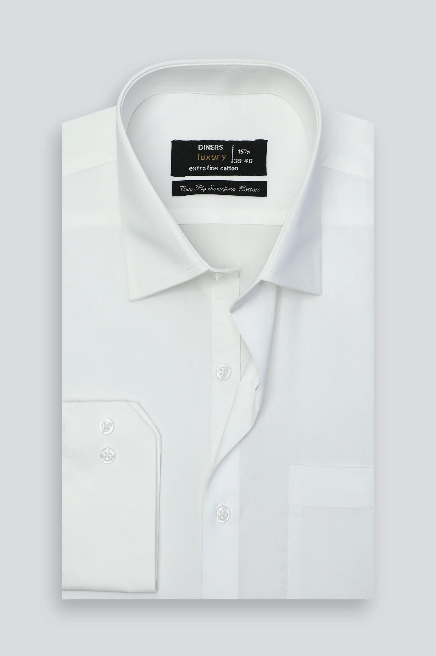 Off White Plain Formal Shirt