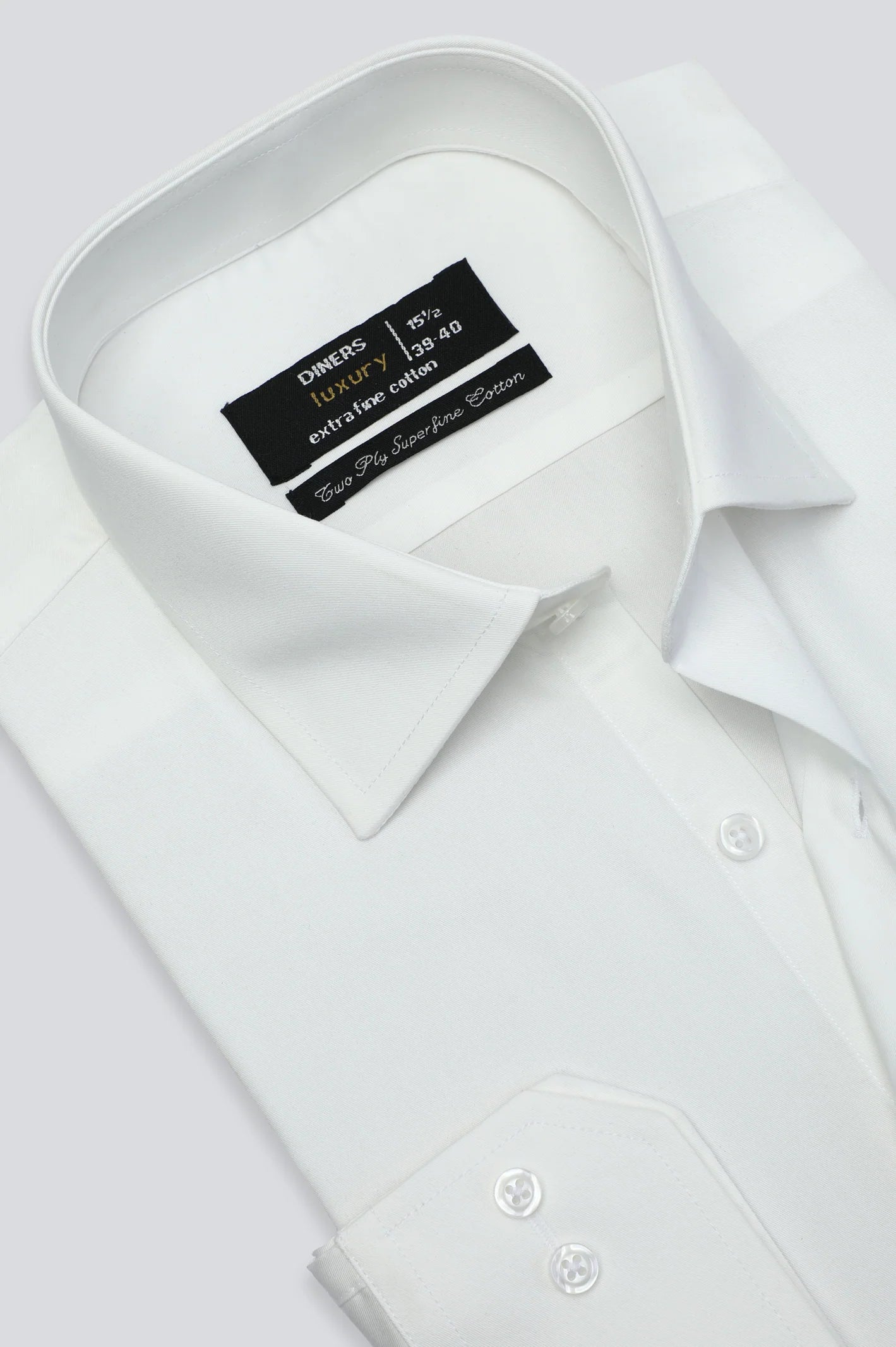 Off White Plain Formal Shirt