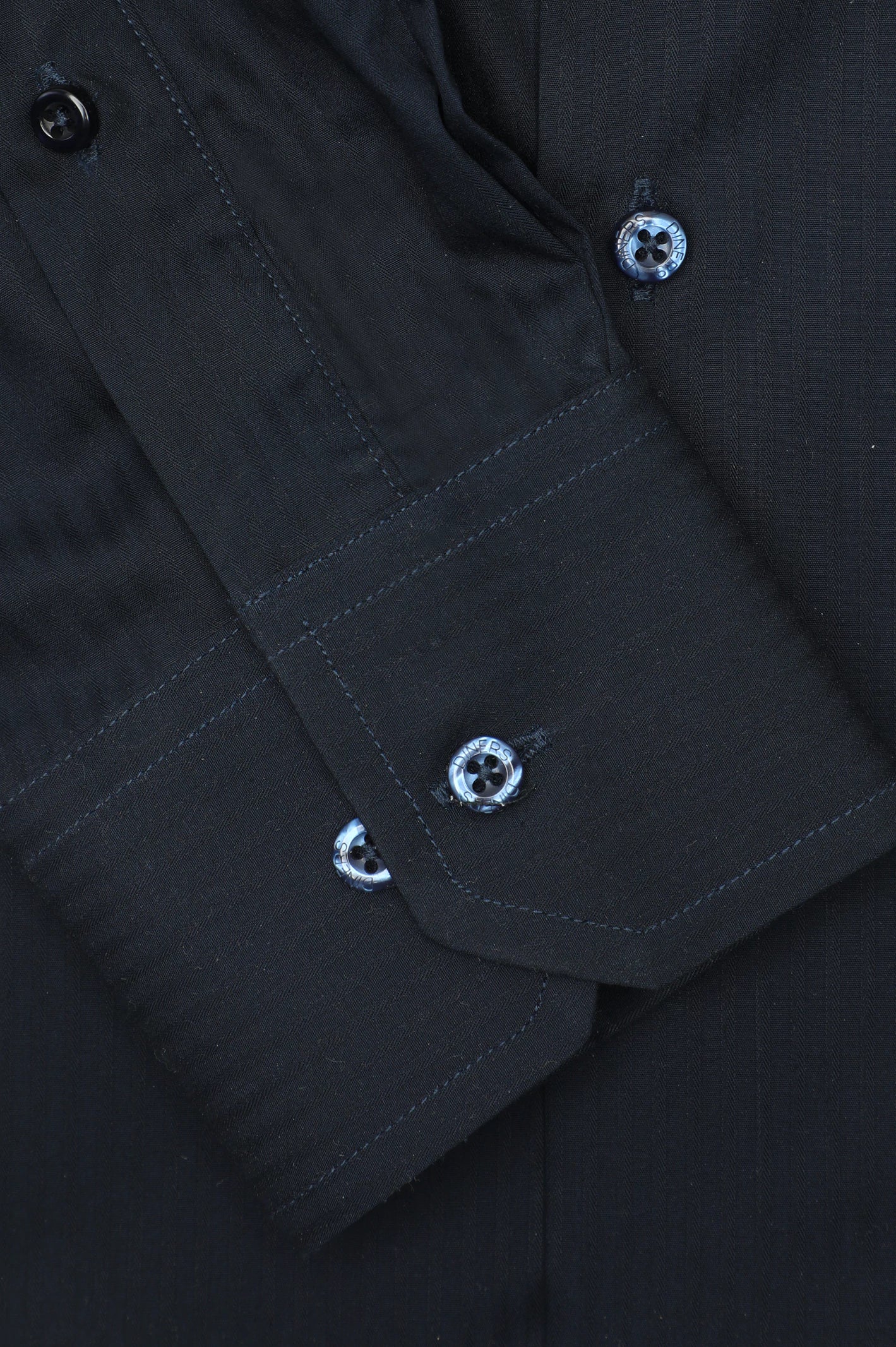 Navy Blue Textured Formal Shirt