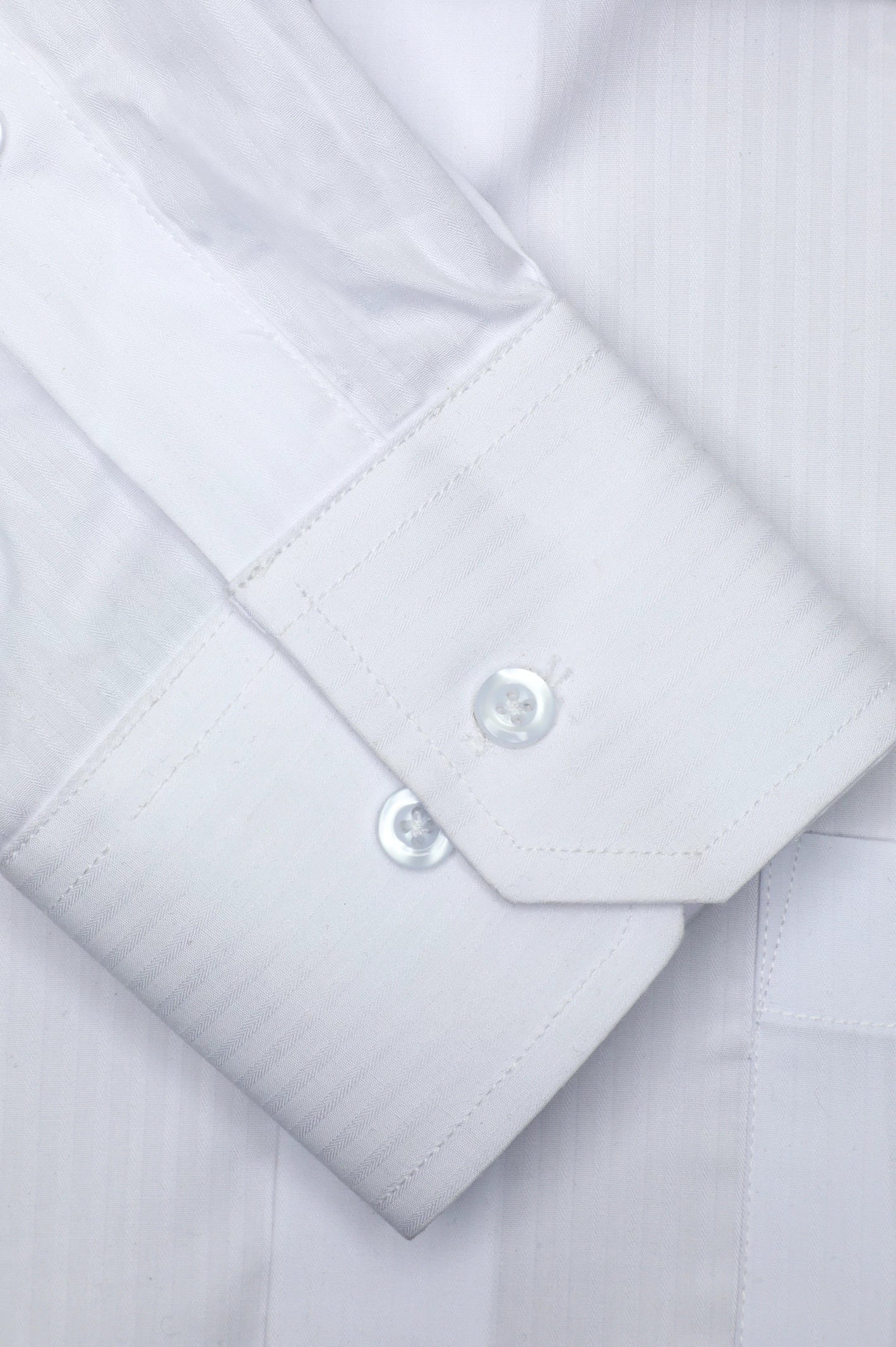 White Textured Formal Shirt