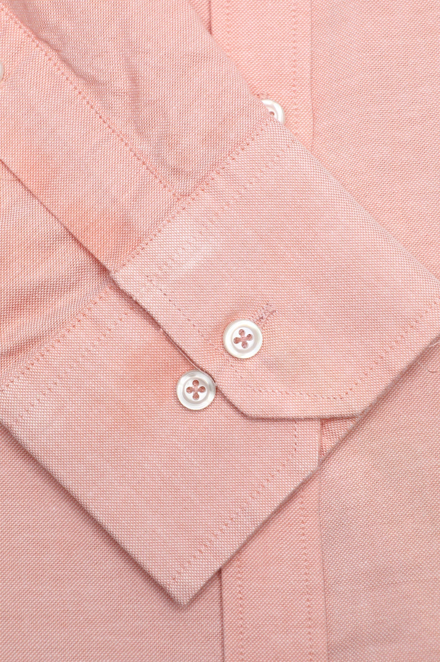 Peach Self Textured Casual Shirt