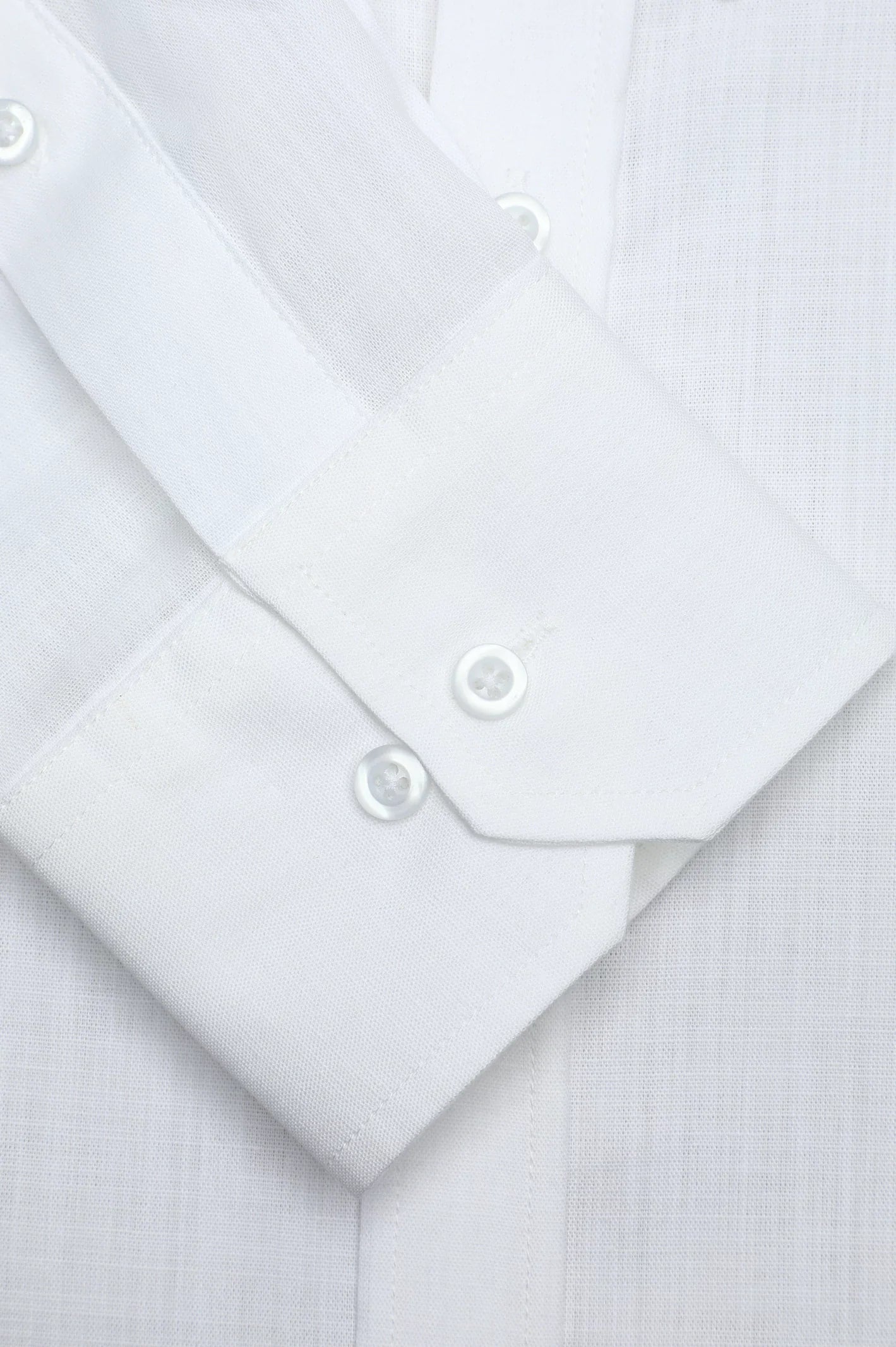 White Self Textured Casual Shirt