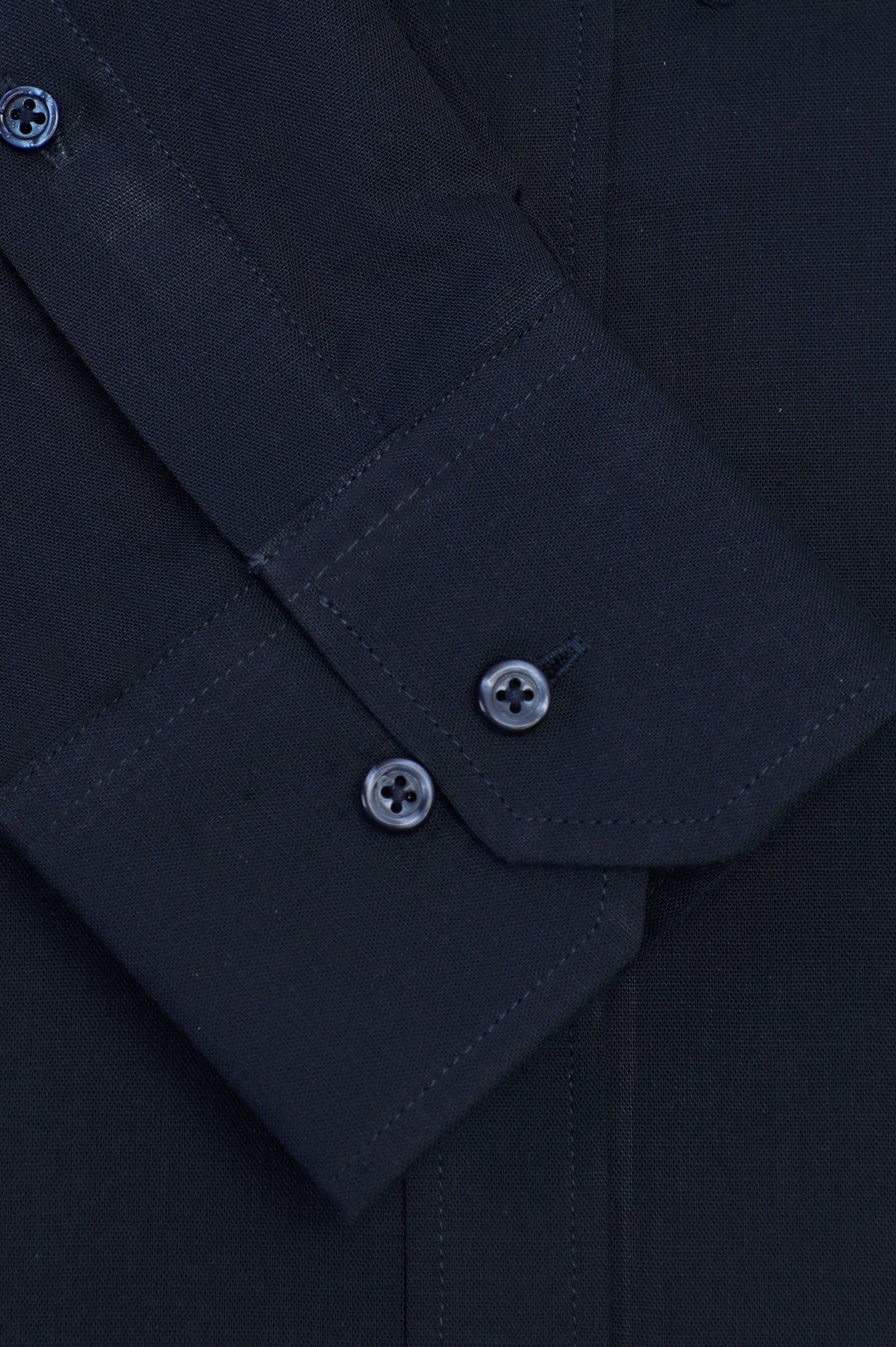 Navy Blue Plain Casual Shirt