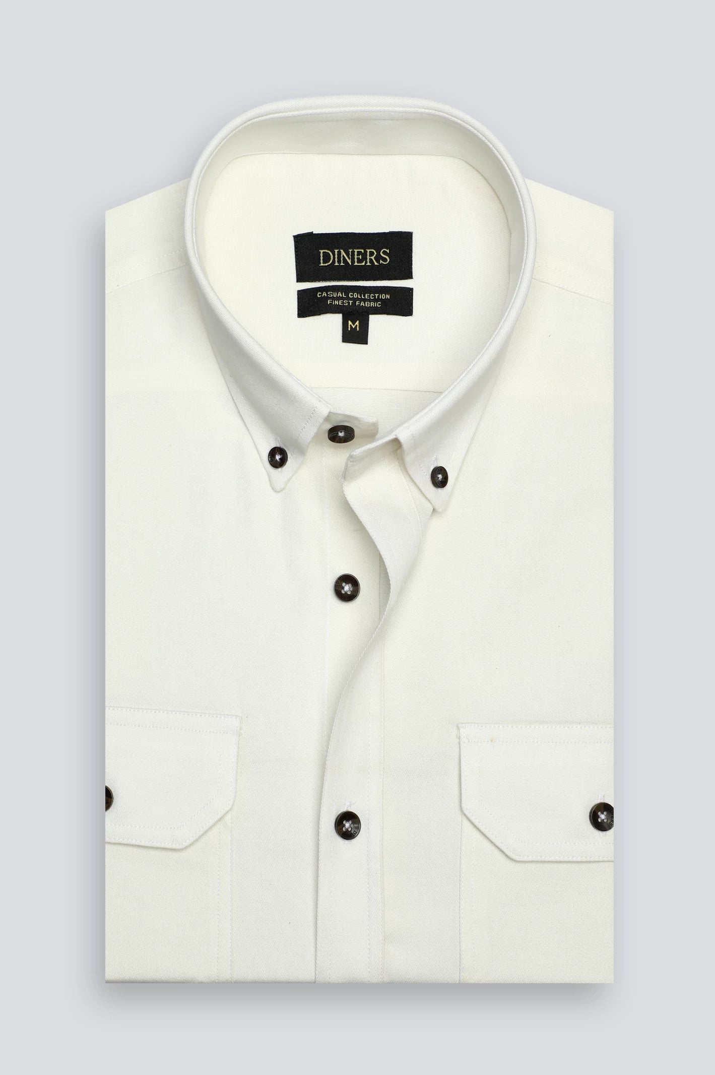White Plain Casual Shirt