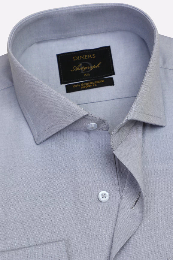 Dark Grey Self Formal Autograph Shirt