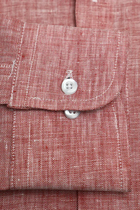 Red Formal Autograph Linen Shirt