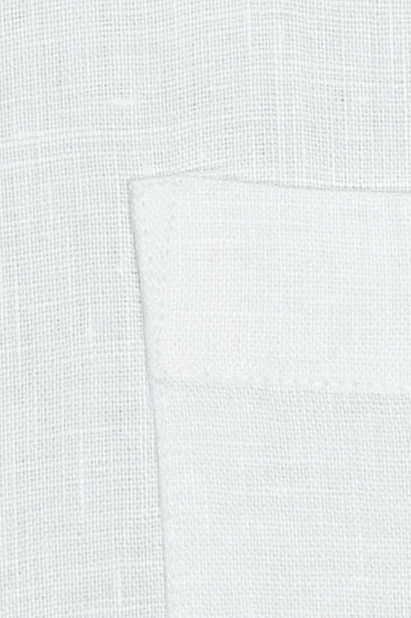 White Formal Autograph Linen Shirt