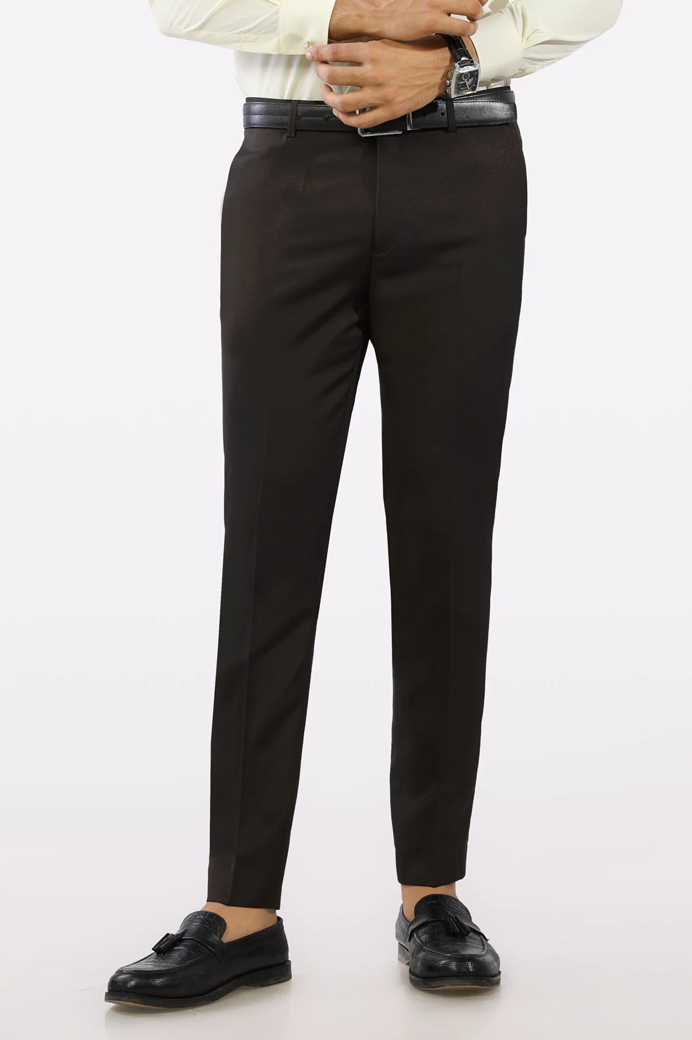 Brown Slim Fit Trouser