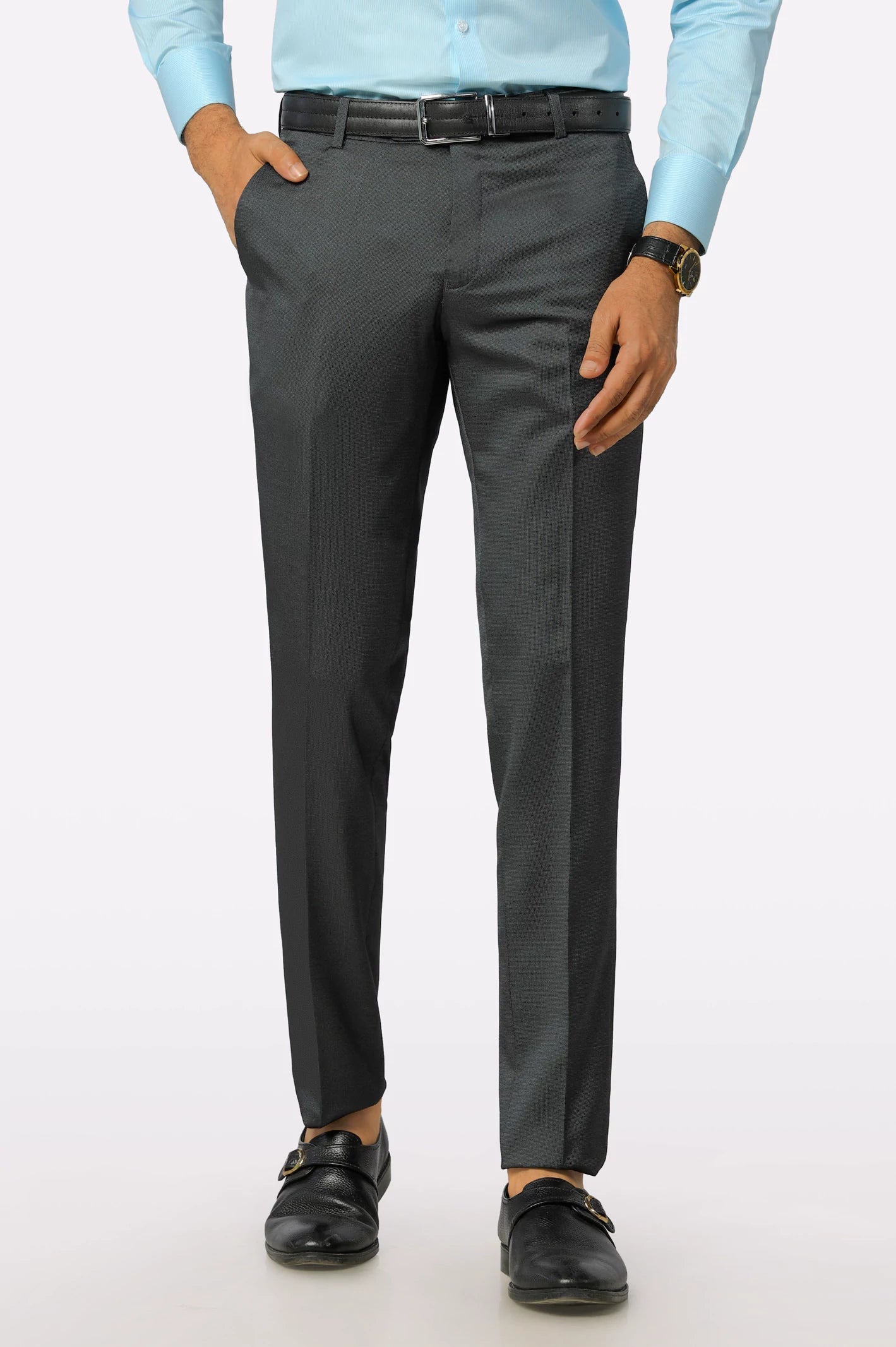 Grey Slim Fit Trouser