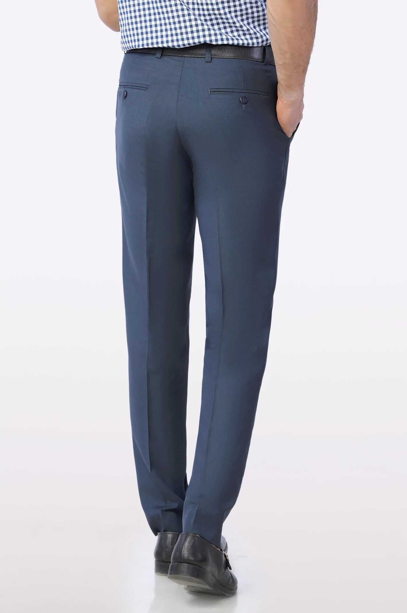 Blue Regular Fit Trouser