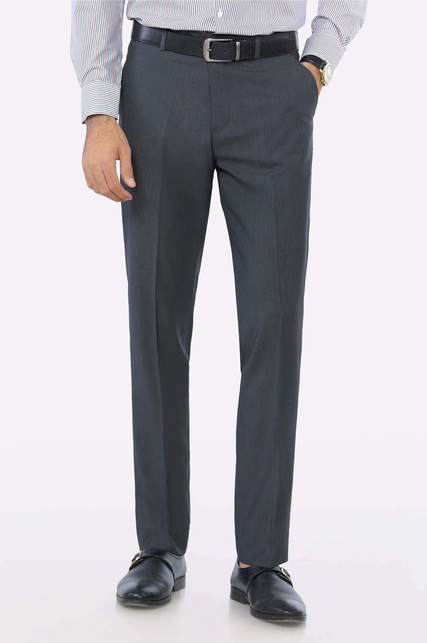 Grey Regular Fit Trouser