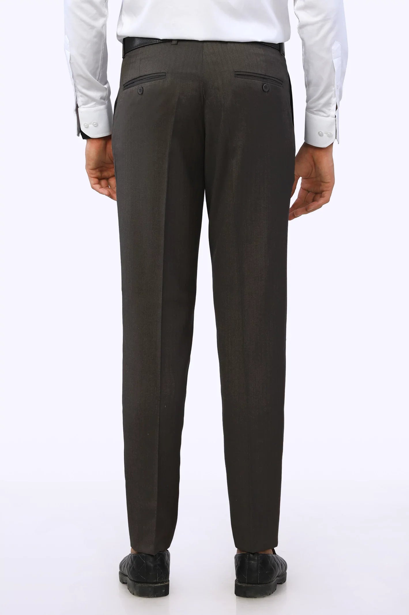 Brown Smart Fit Formal Trouser