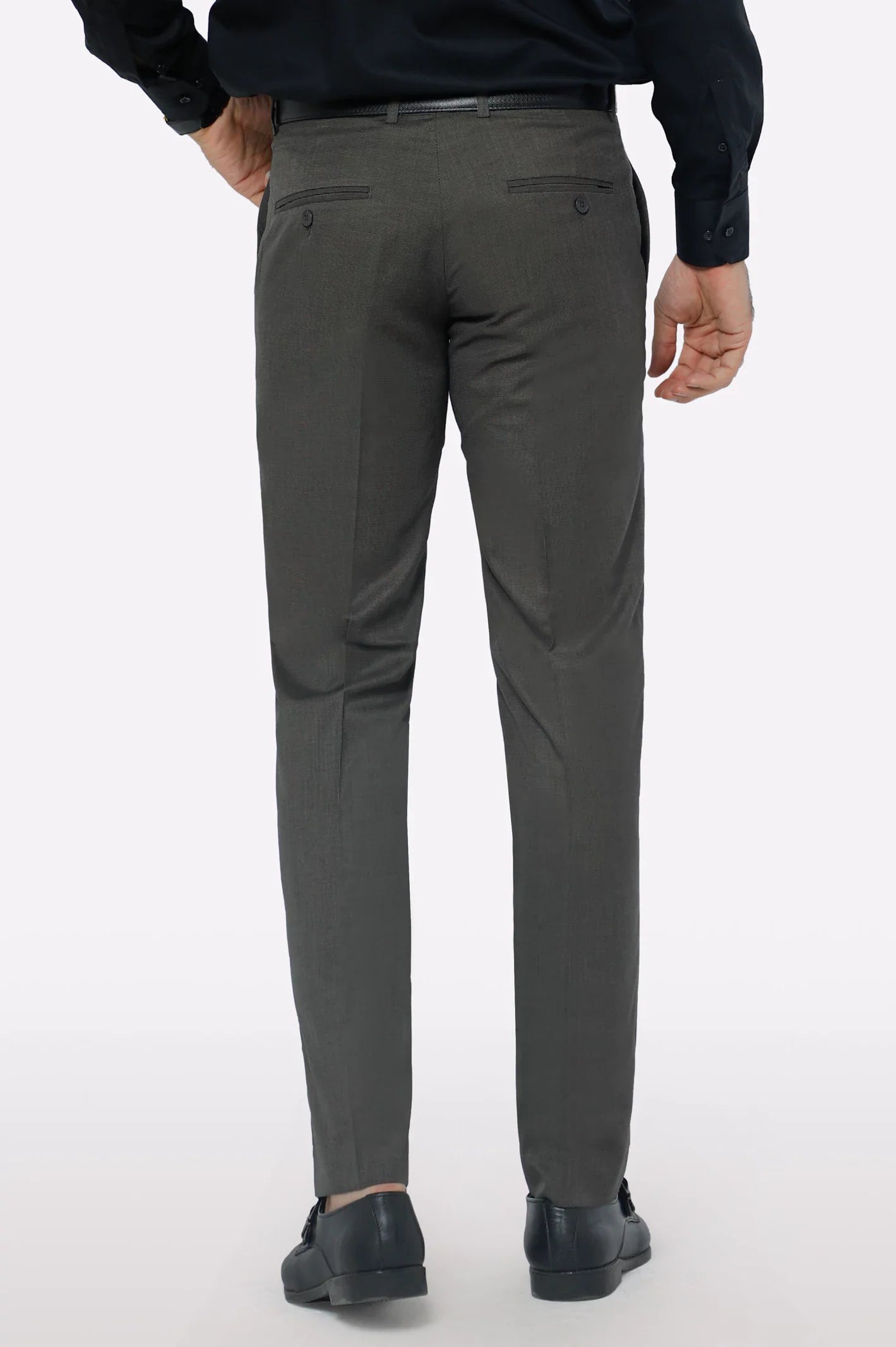 Dark Brown Smart Fit Formal Trouser