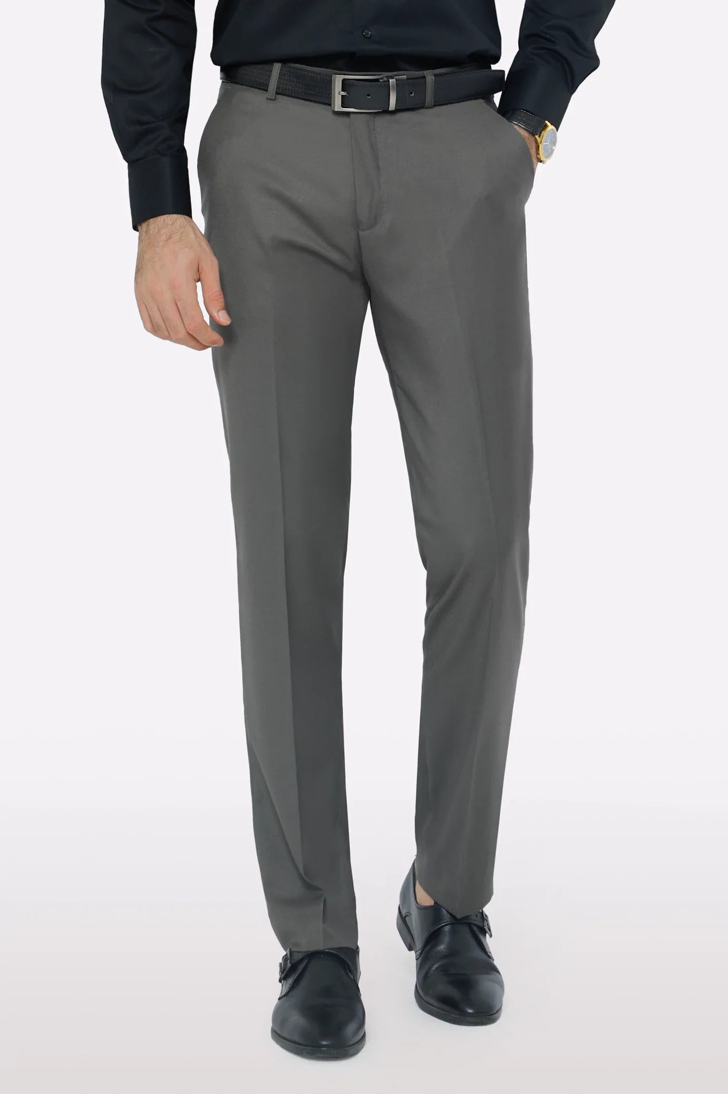 Olive Regular Fit Formal Trouser