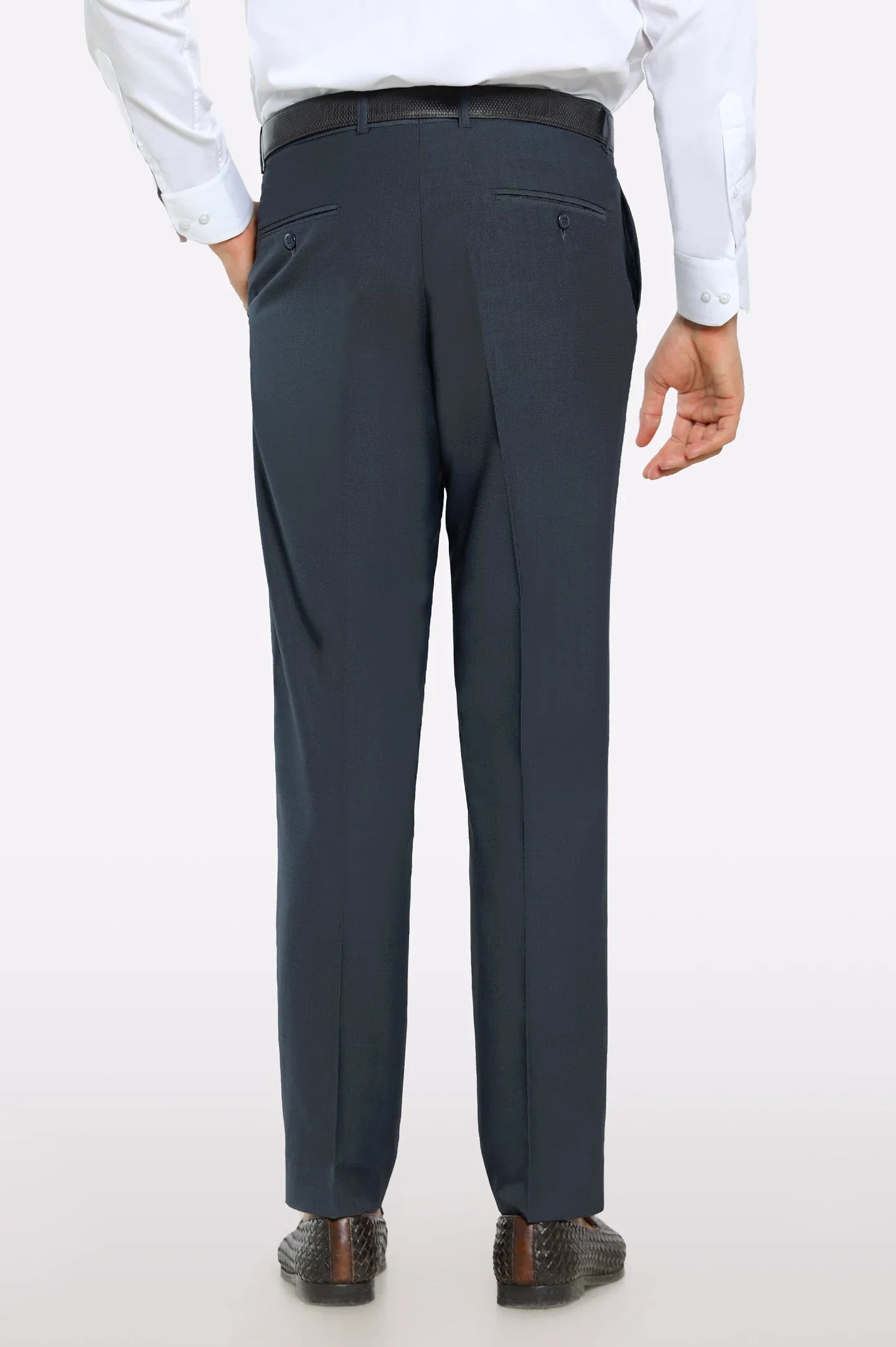 Blue Smart Fit Formal Trouser