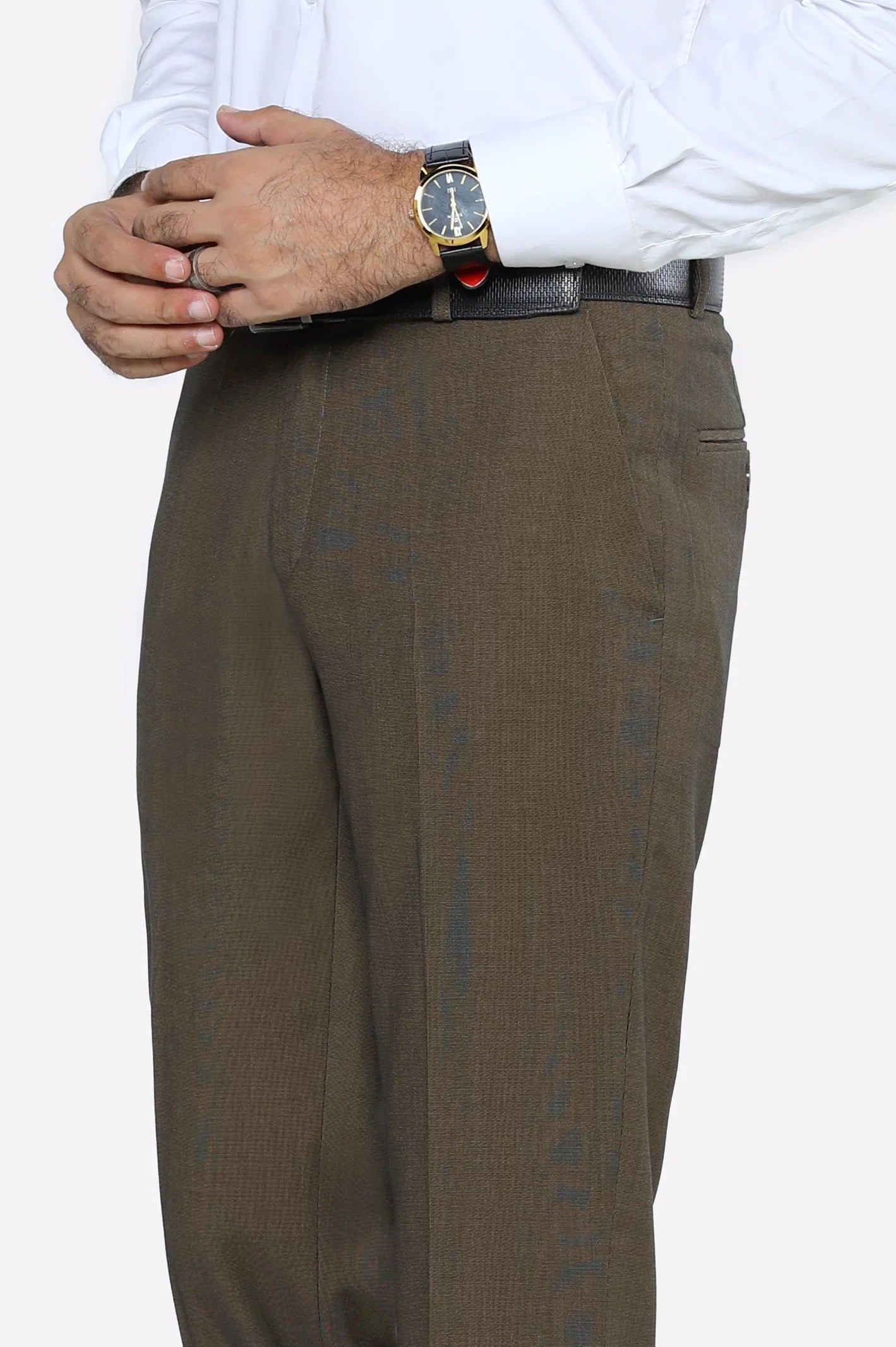 Brown Smart Fit Formal Trouser