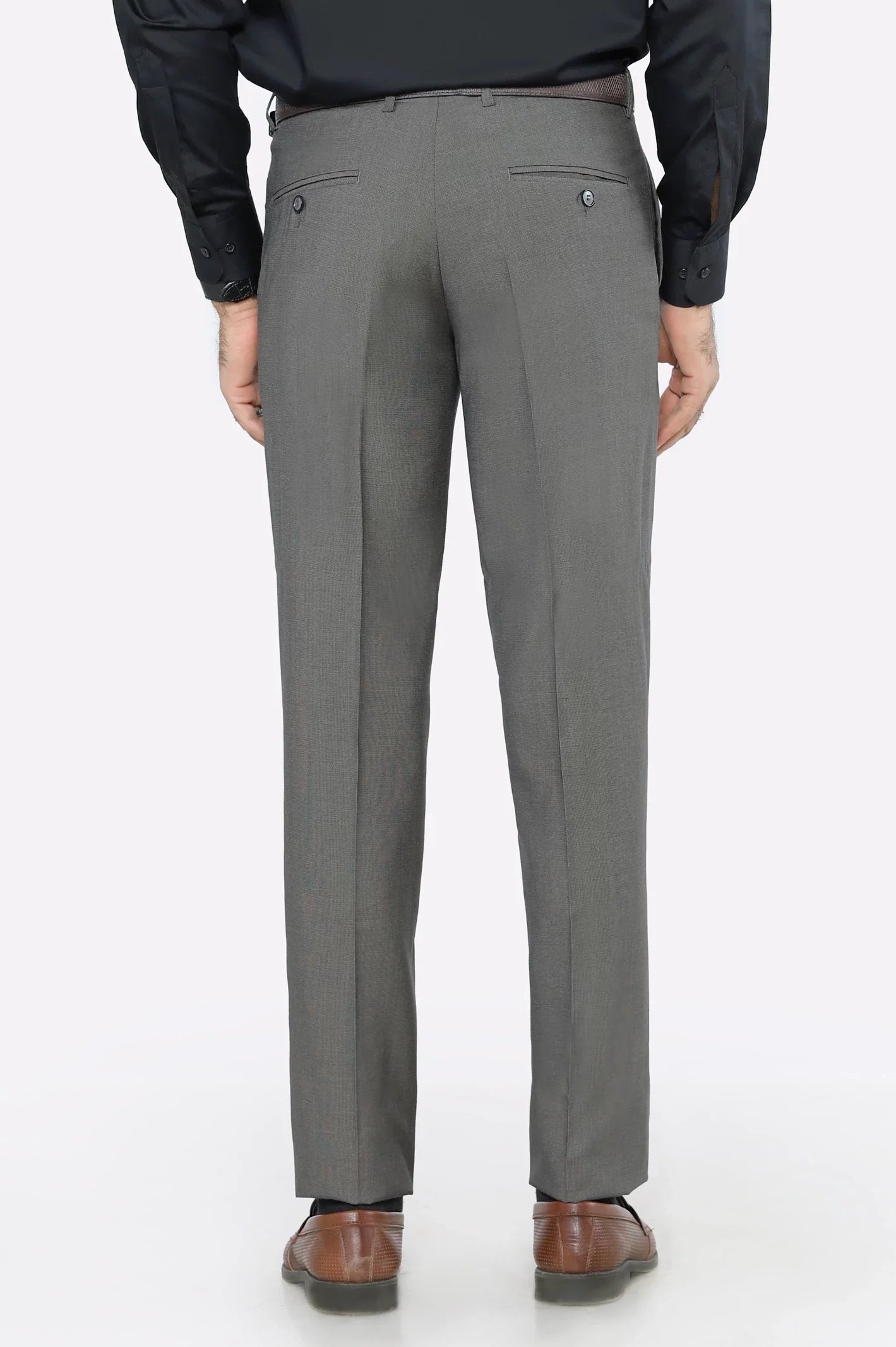 Dark Brown Smart Fit Formal Trouser