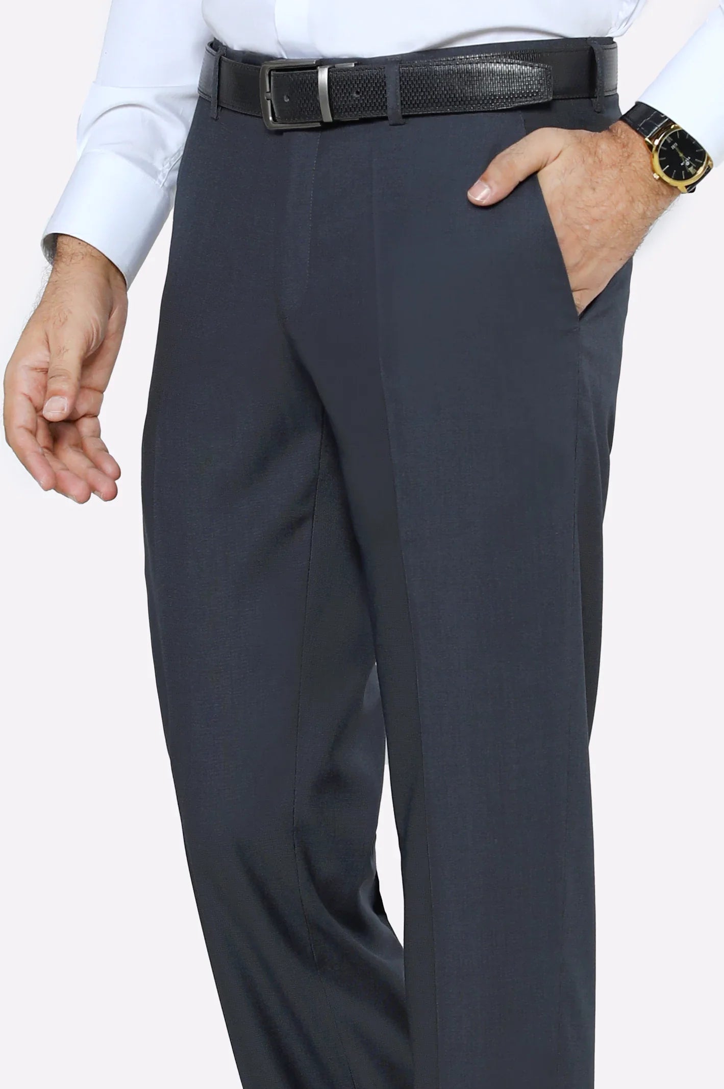 Dark Grey Smart Fit Formal Trouser