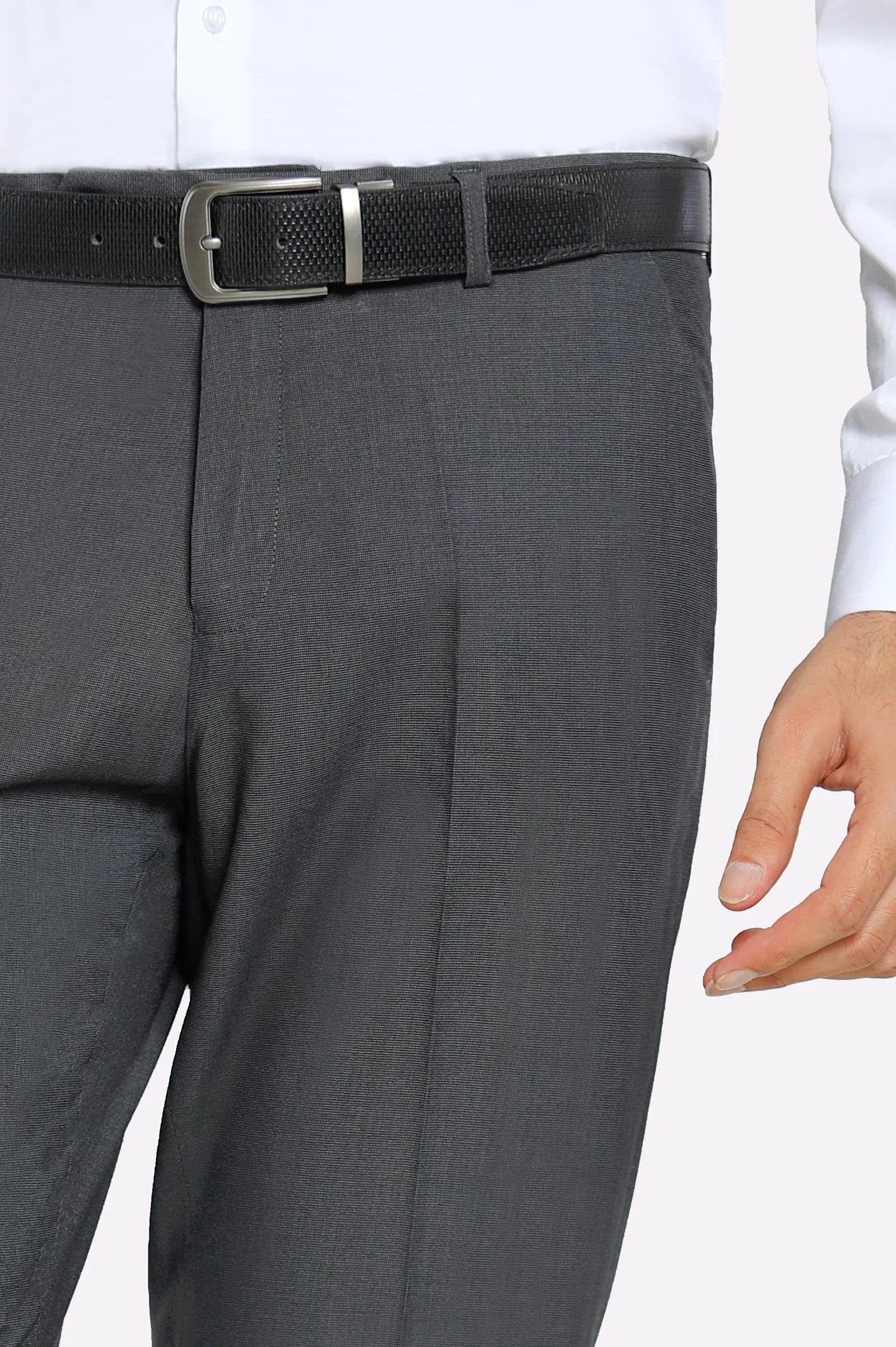 Grey Smart Fit Formal Trouser