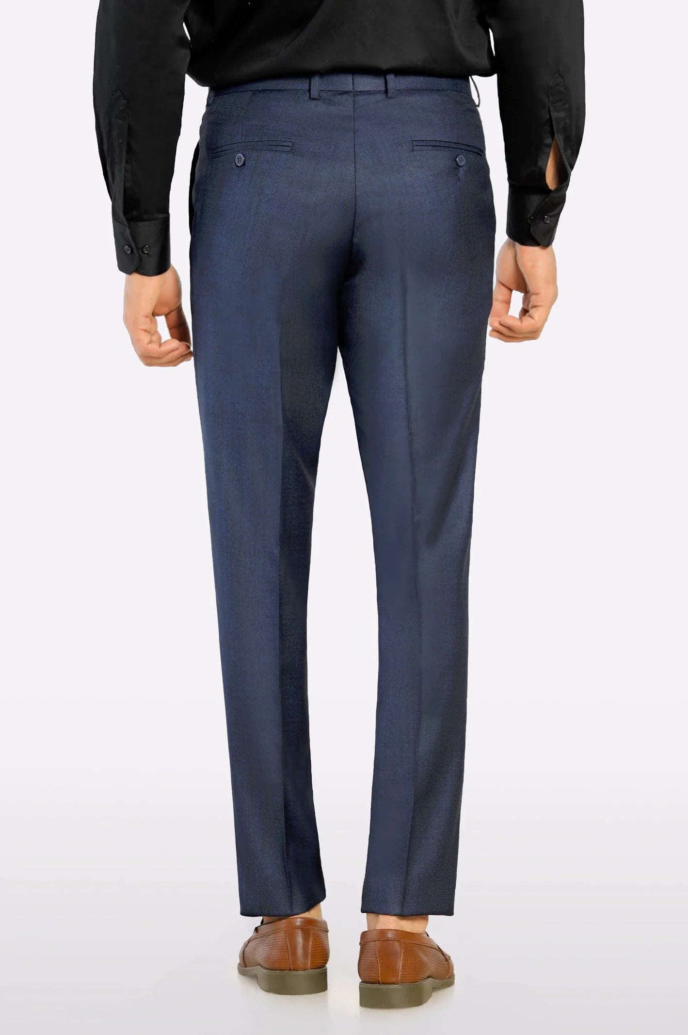 Navy Regular Fit Formal Trouser