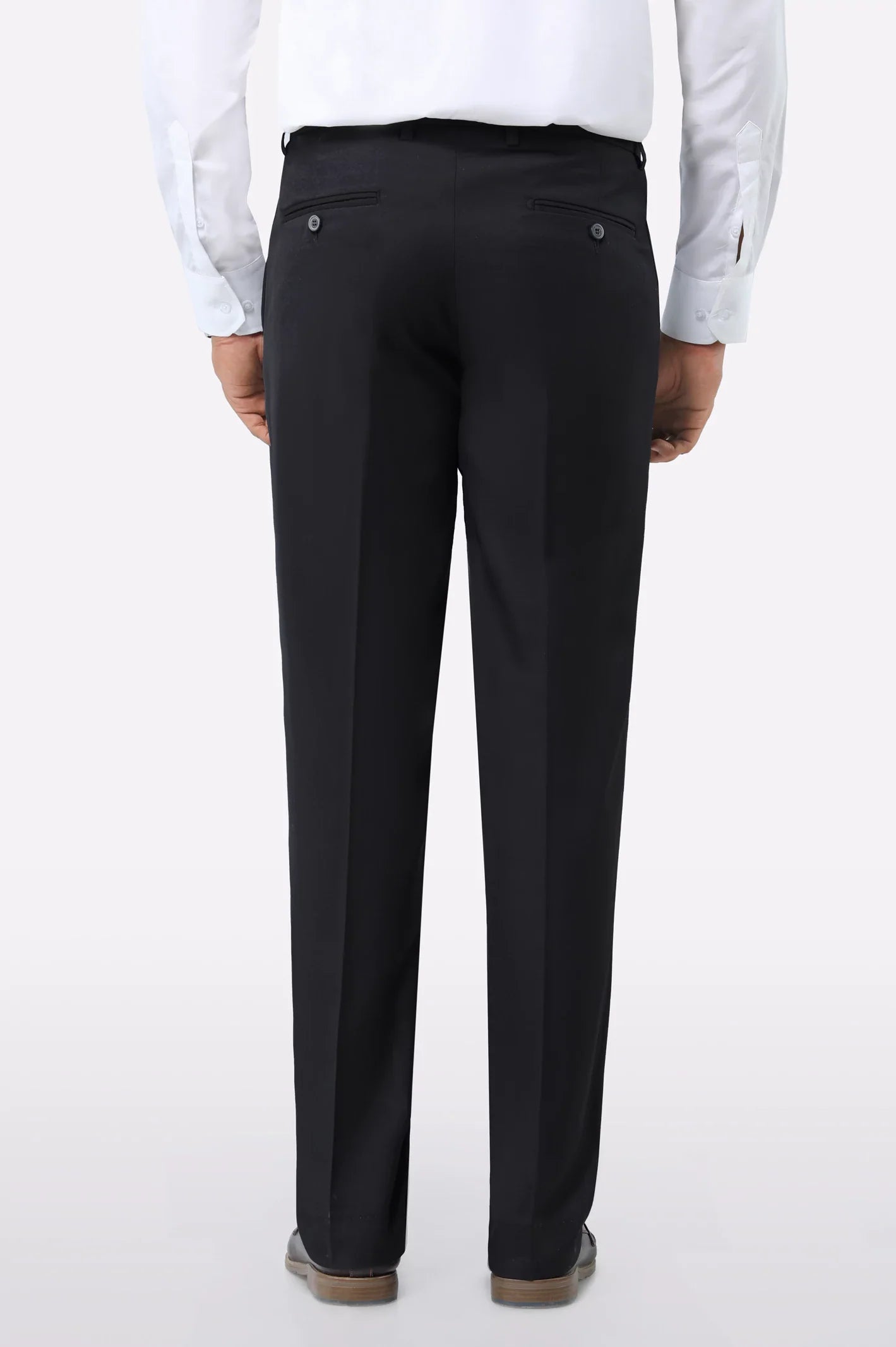 Black Regular Fit Formal Trouser