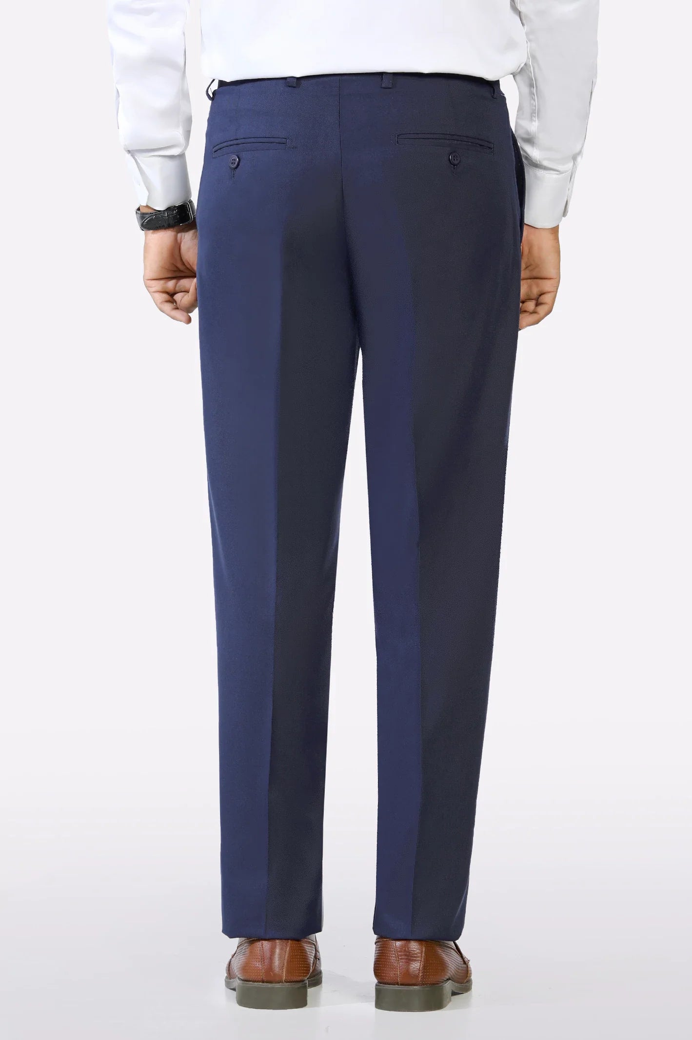 Navy Regular Fit Formal Trouser