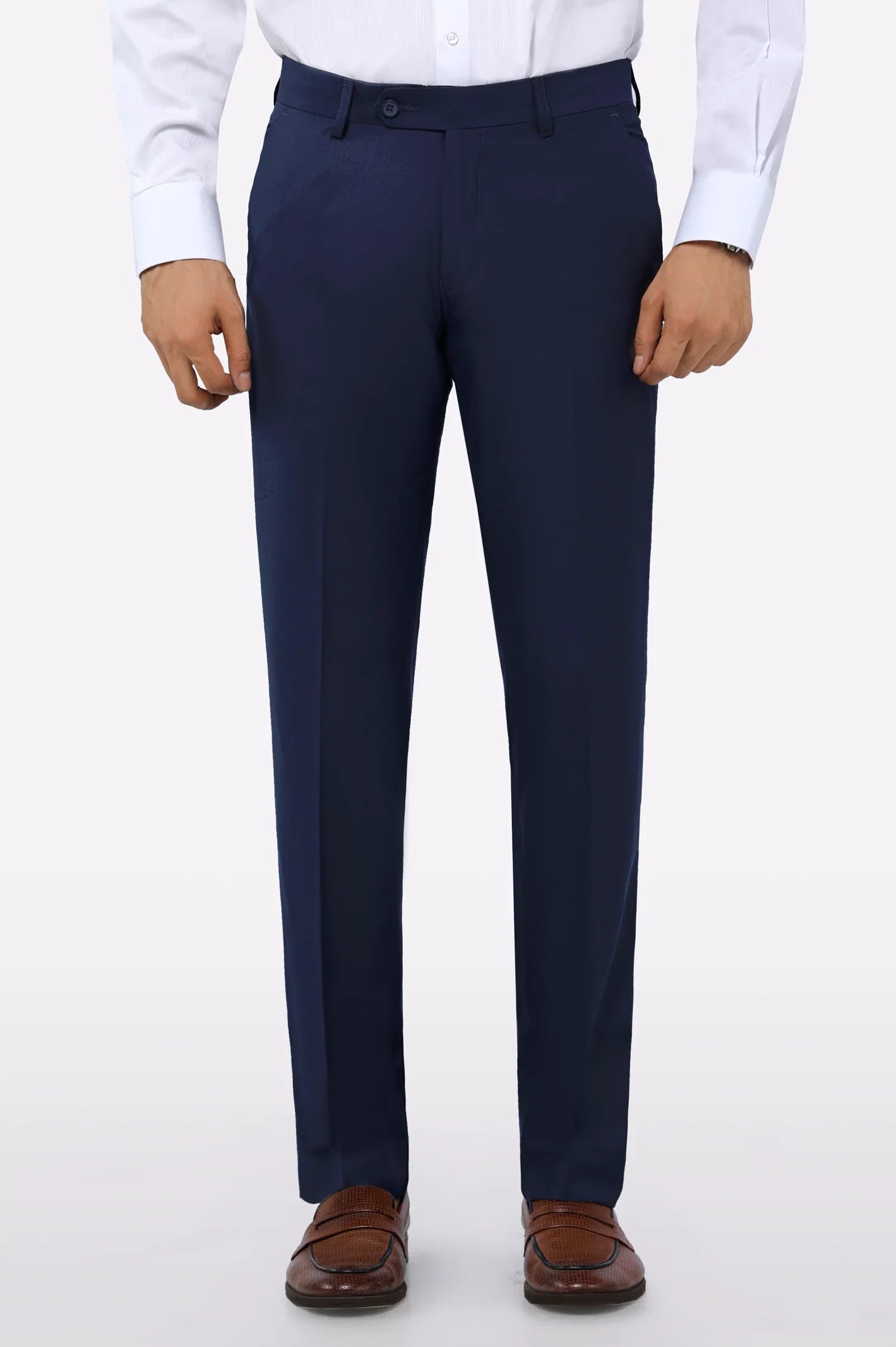 Navy Blue Smart Fit Formal Trouser