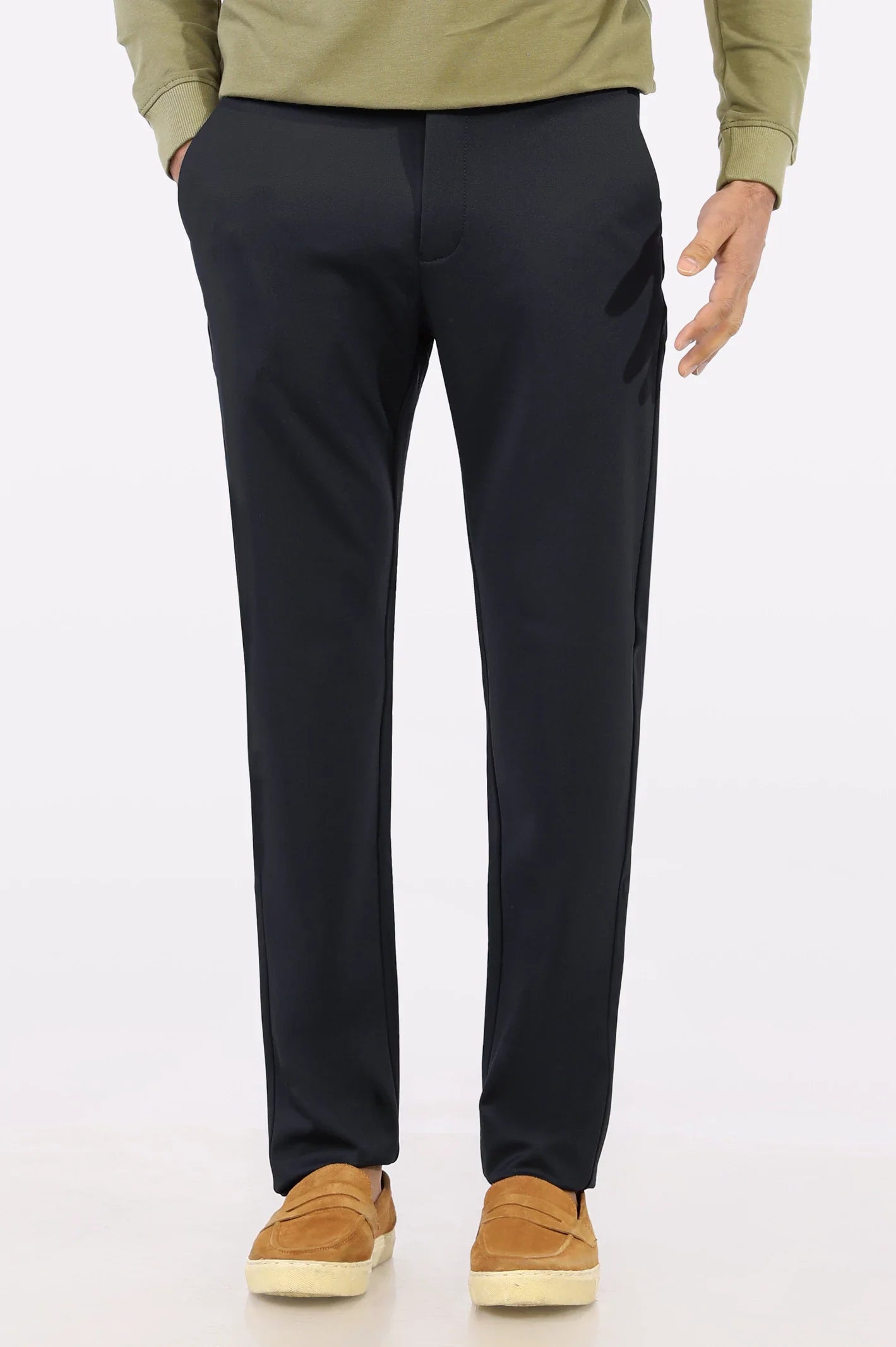 Navy Blue Smart Fit Cotton Chino