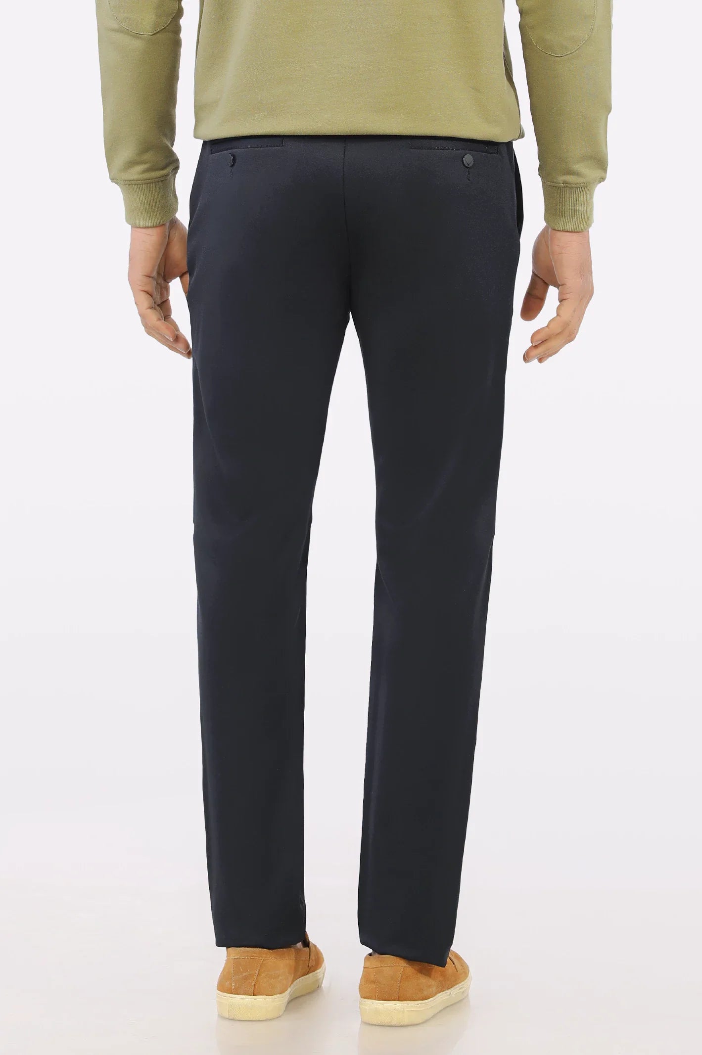 Navy Blue Smart Fit Cotton Chino