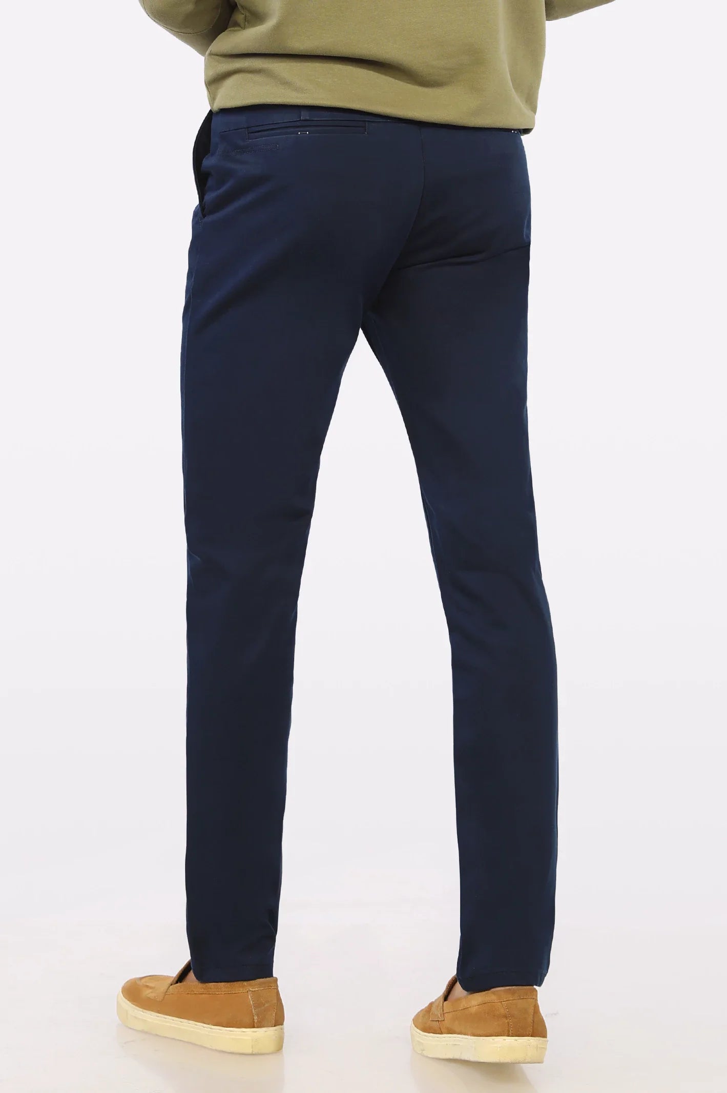 Dark Blue Smart Fit Cotton Chino