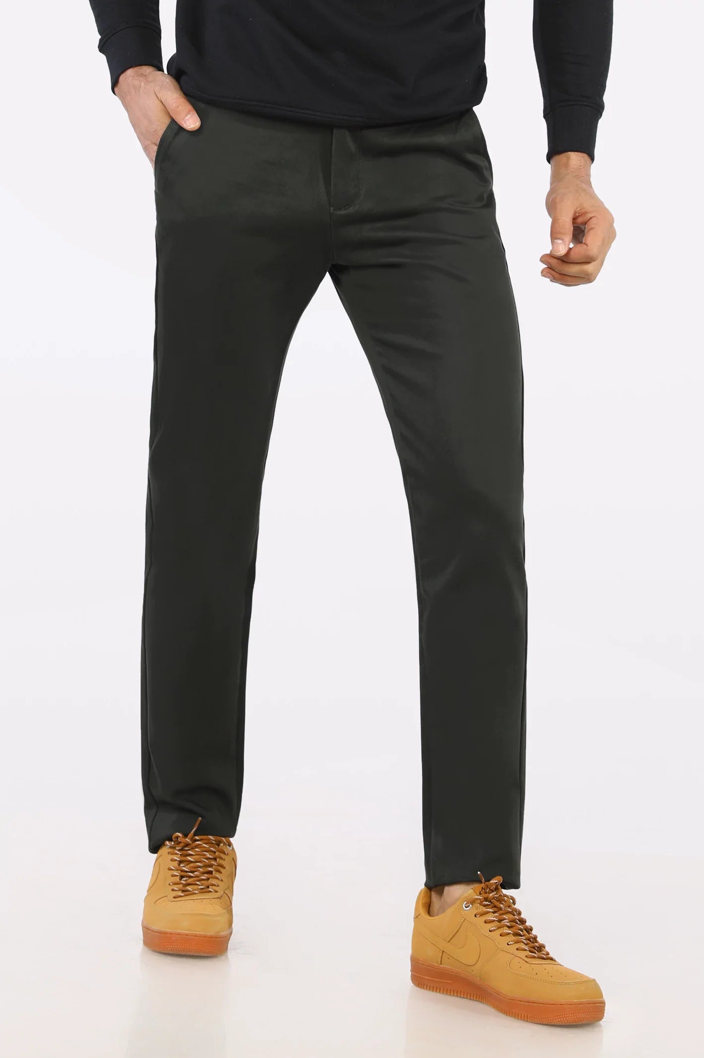 Green Smart Fit Cotton Chino