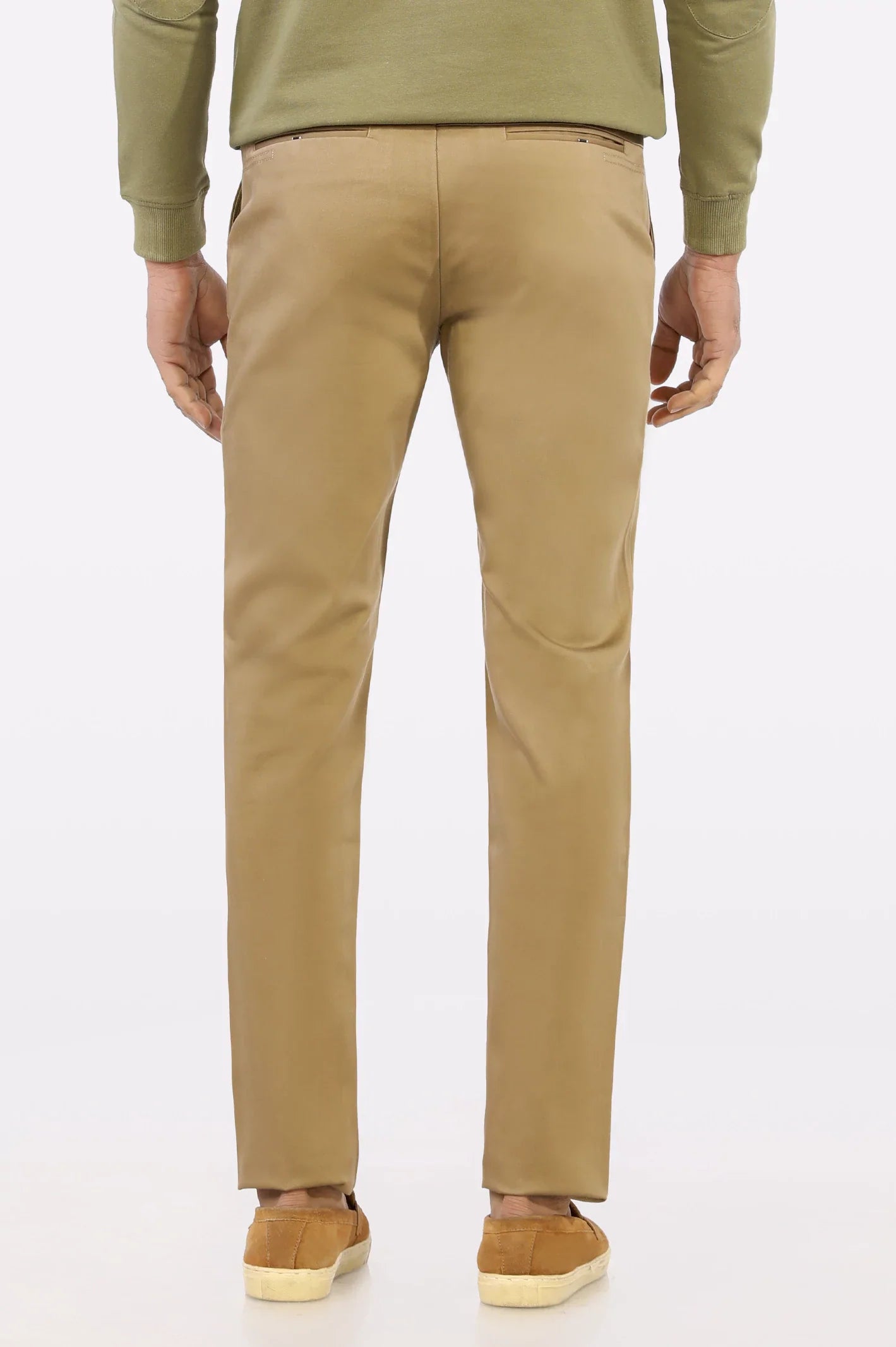 Dark Brown Smart Fit Cotton Chino