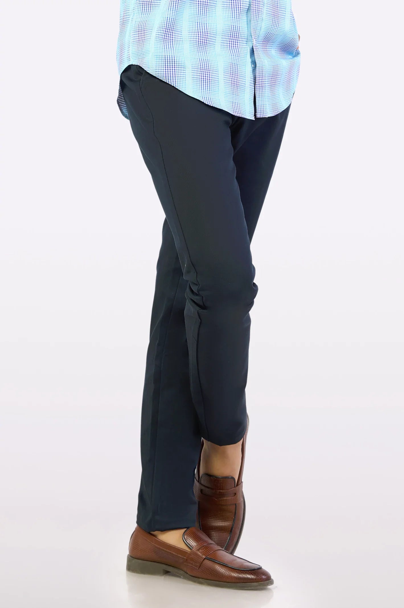 Dark Blue Smart Fit Cotton Chino