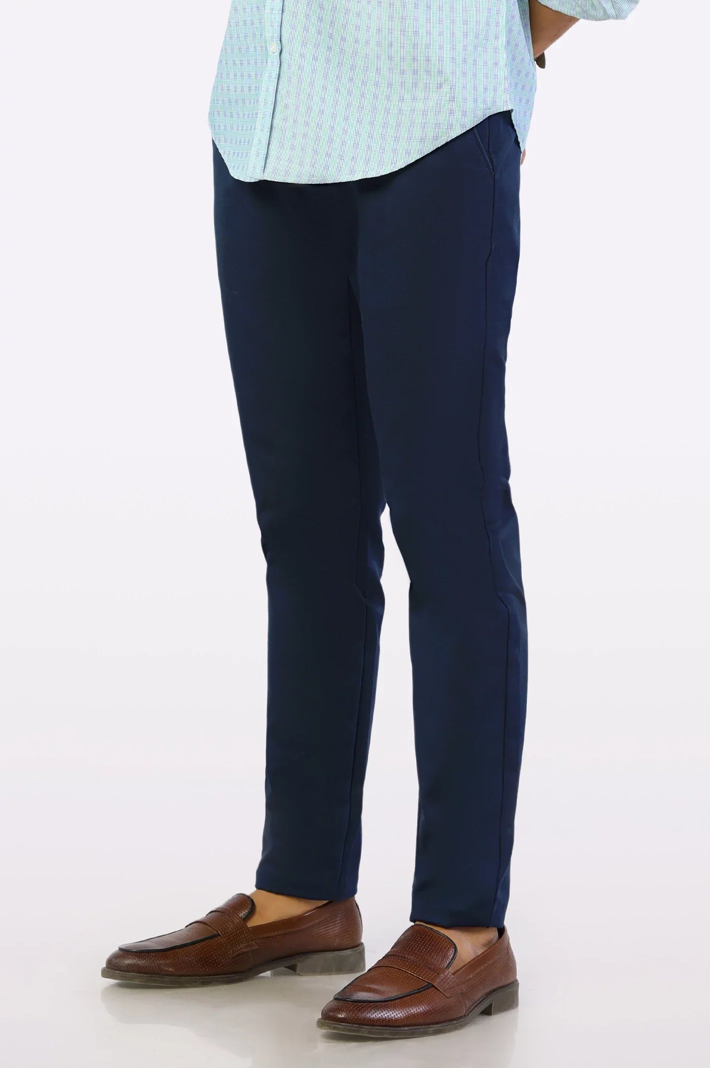 Navy Blue Smart Fit Cotton Chino