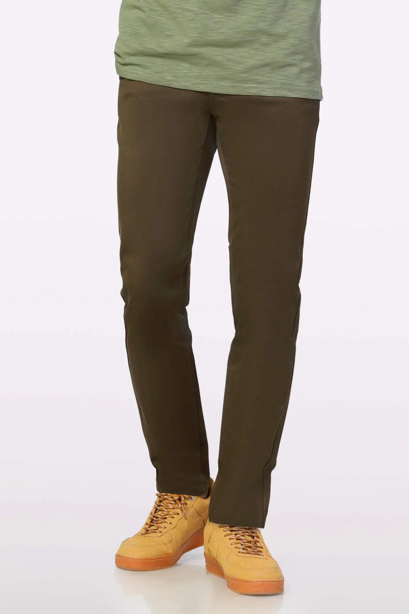 Dark Brown Smart Fit Cotton Chino