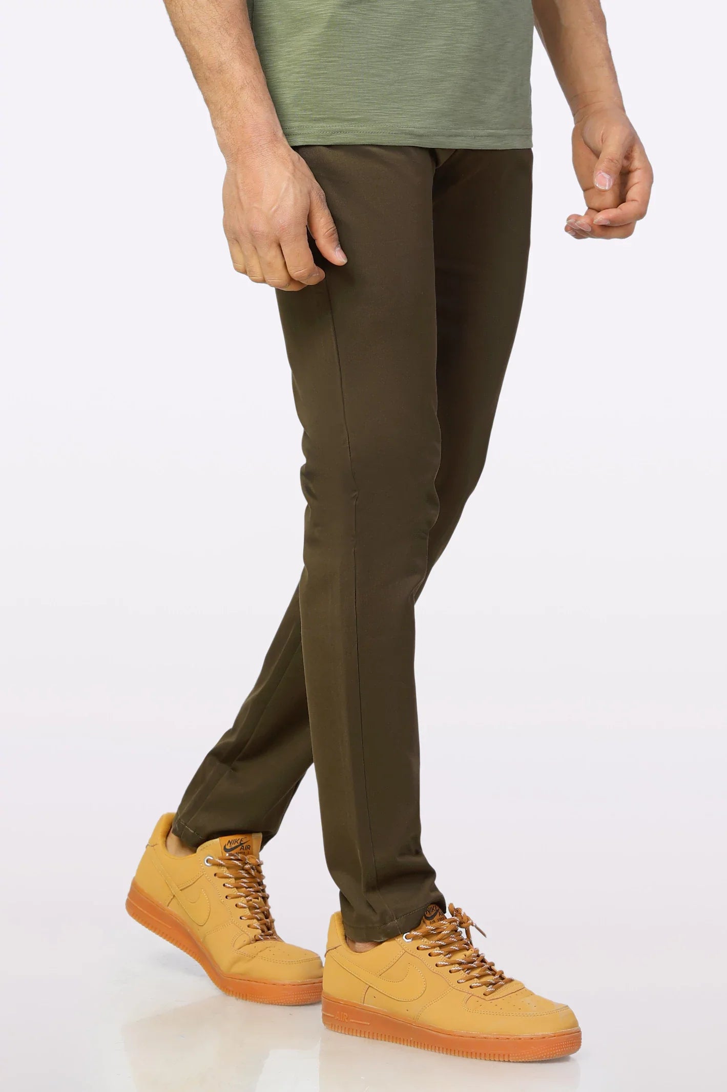 Dark Brown Smart Fit Cotton Chino