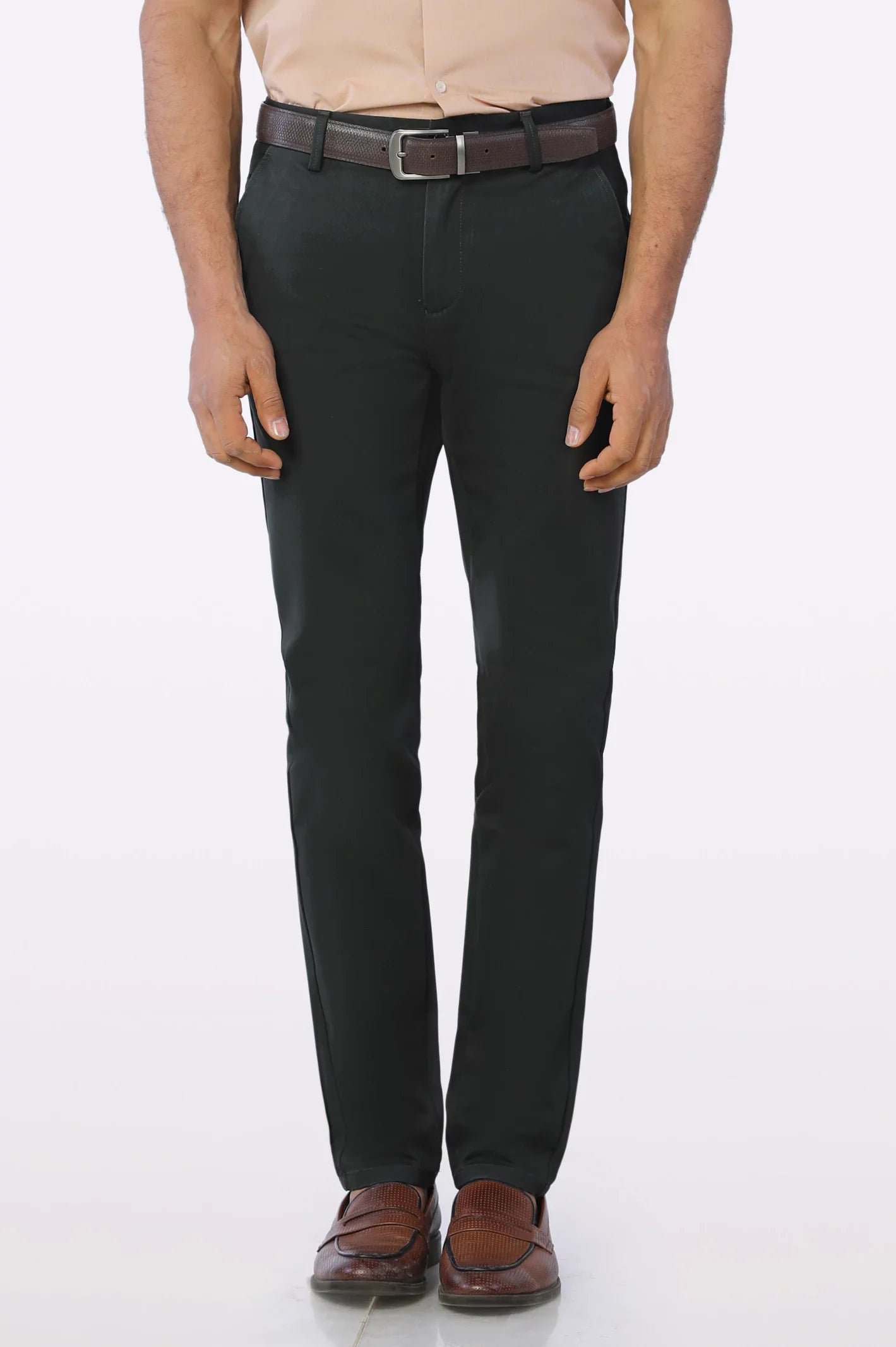 Dark Green Smart Fit Cotton Chino