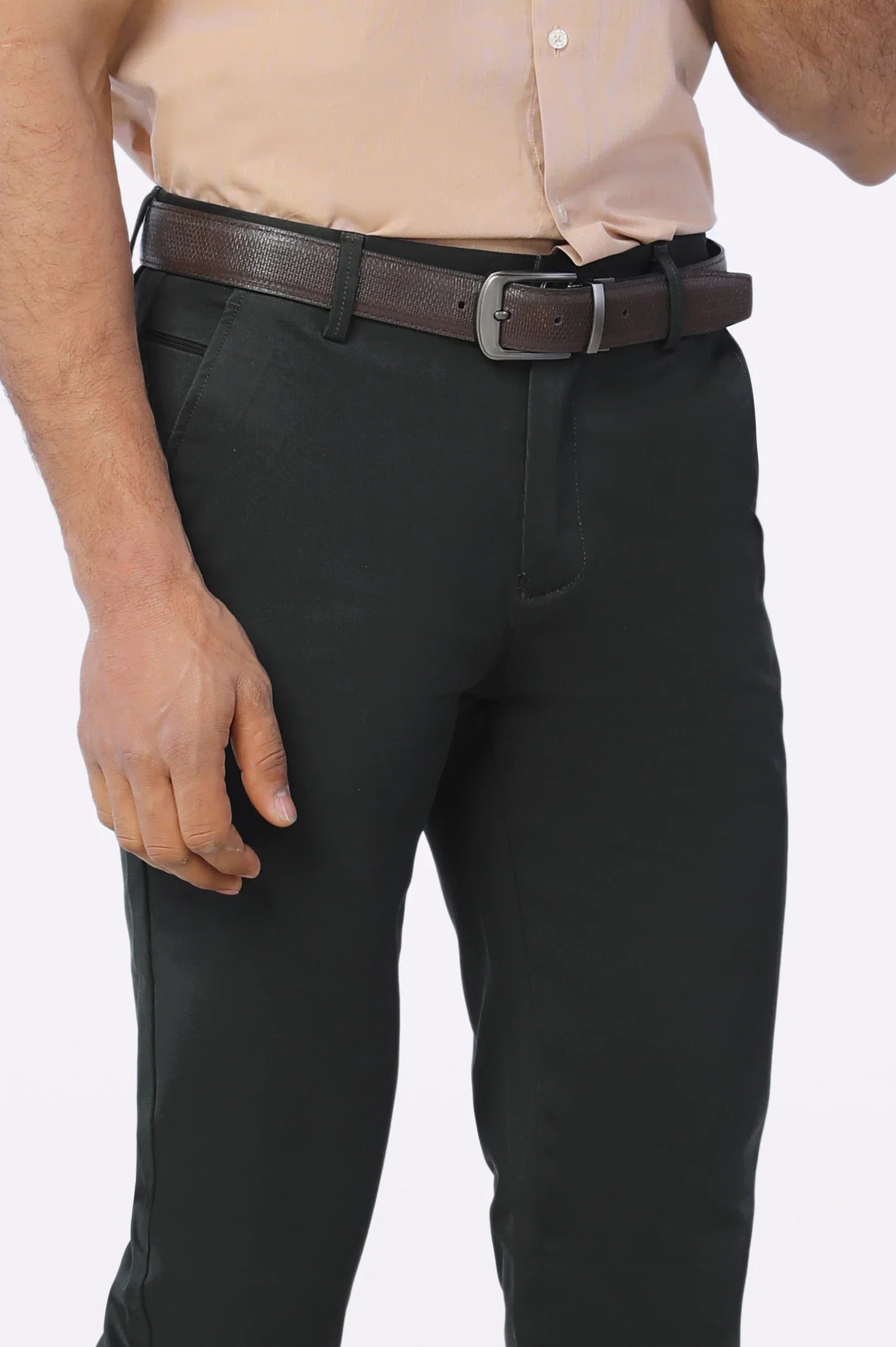 Dark Green Smart Fit Cotton Chino