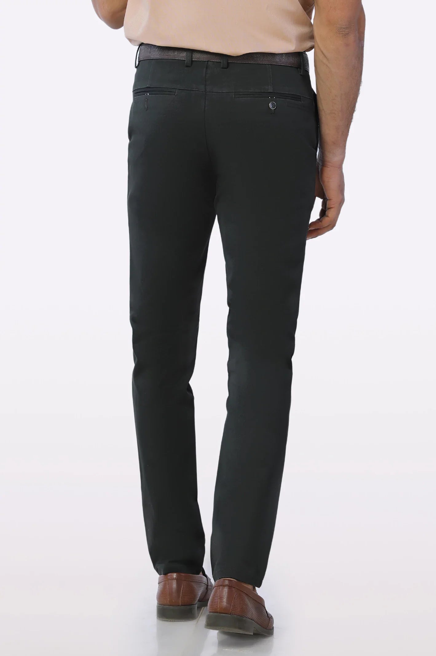 Dark Green Smart Fit Cotton Chino