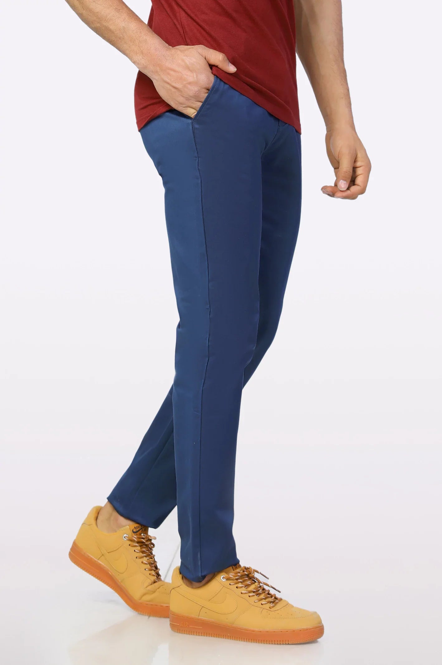Royal Blue Smart Fit Cotton Chino