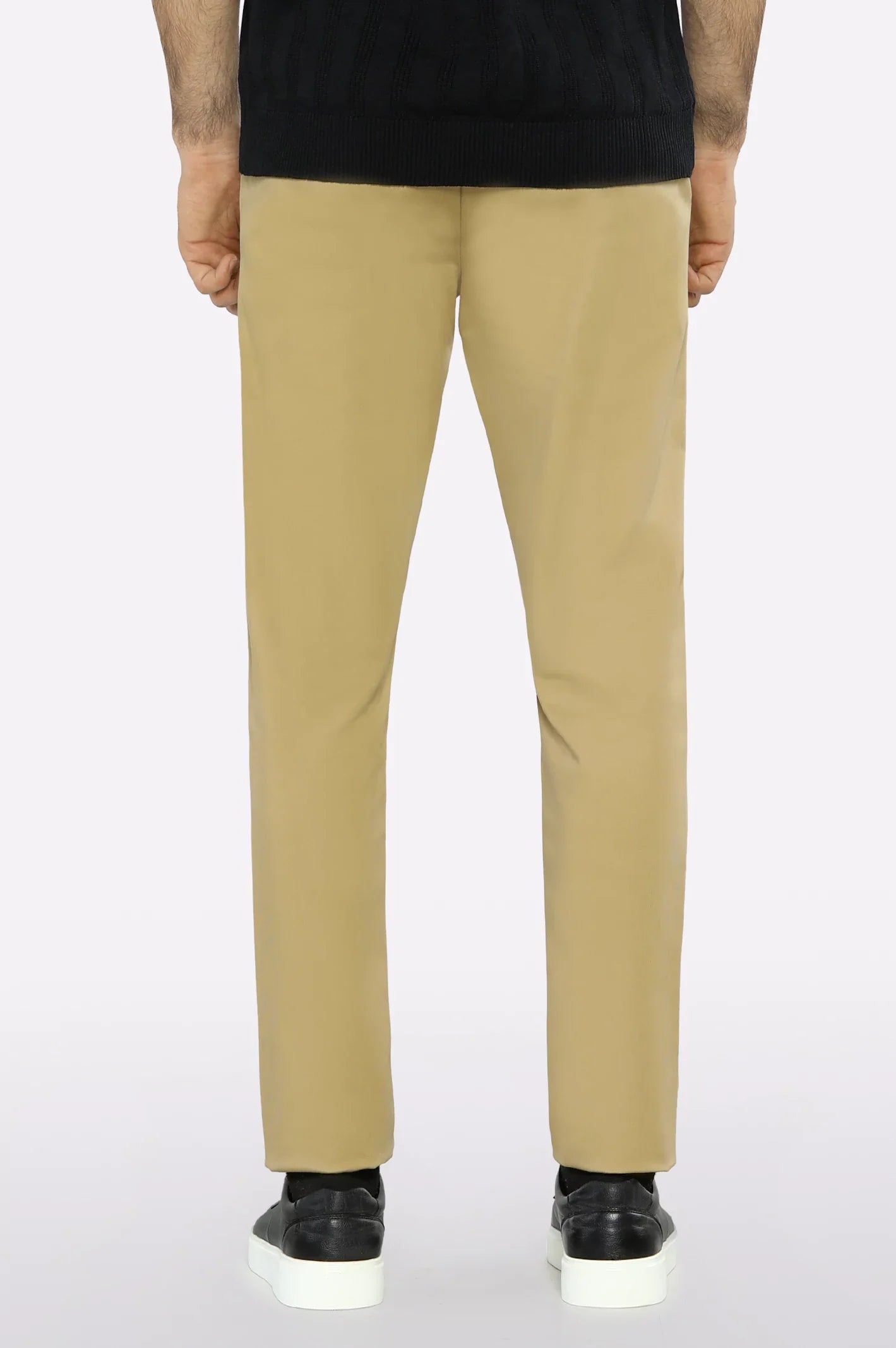 Beige Smart Fit Cotton Chino