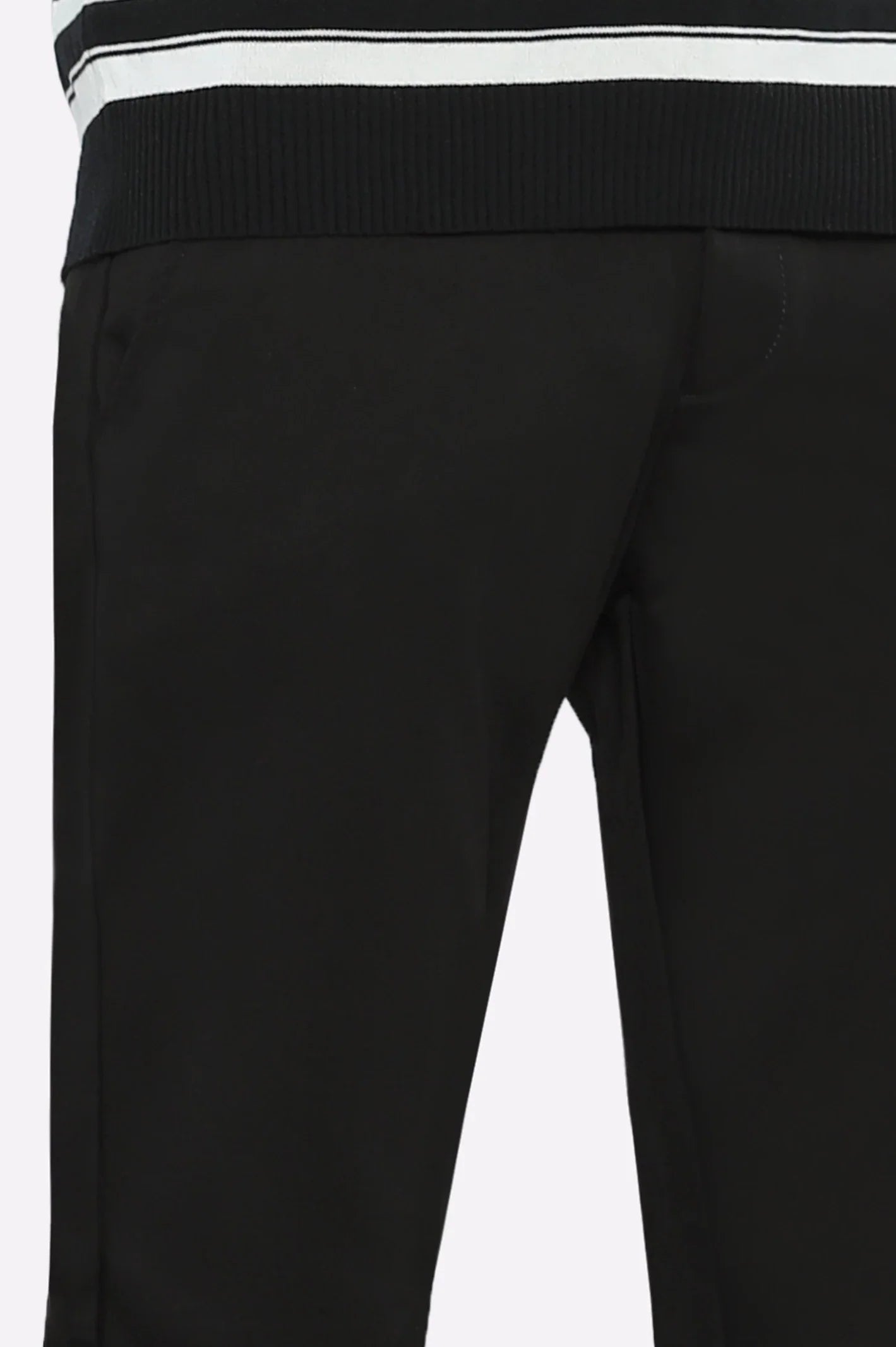 Black Smart Fit Cotton Chino