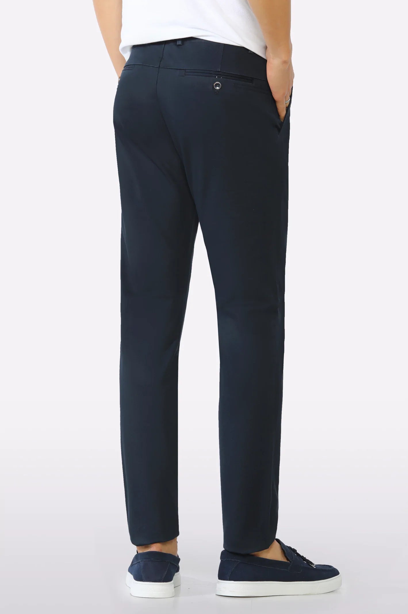 Dark Blue Smart Fit Cotton Chino