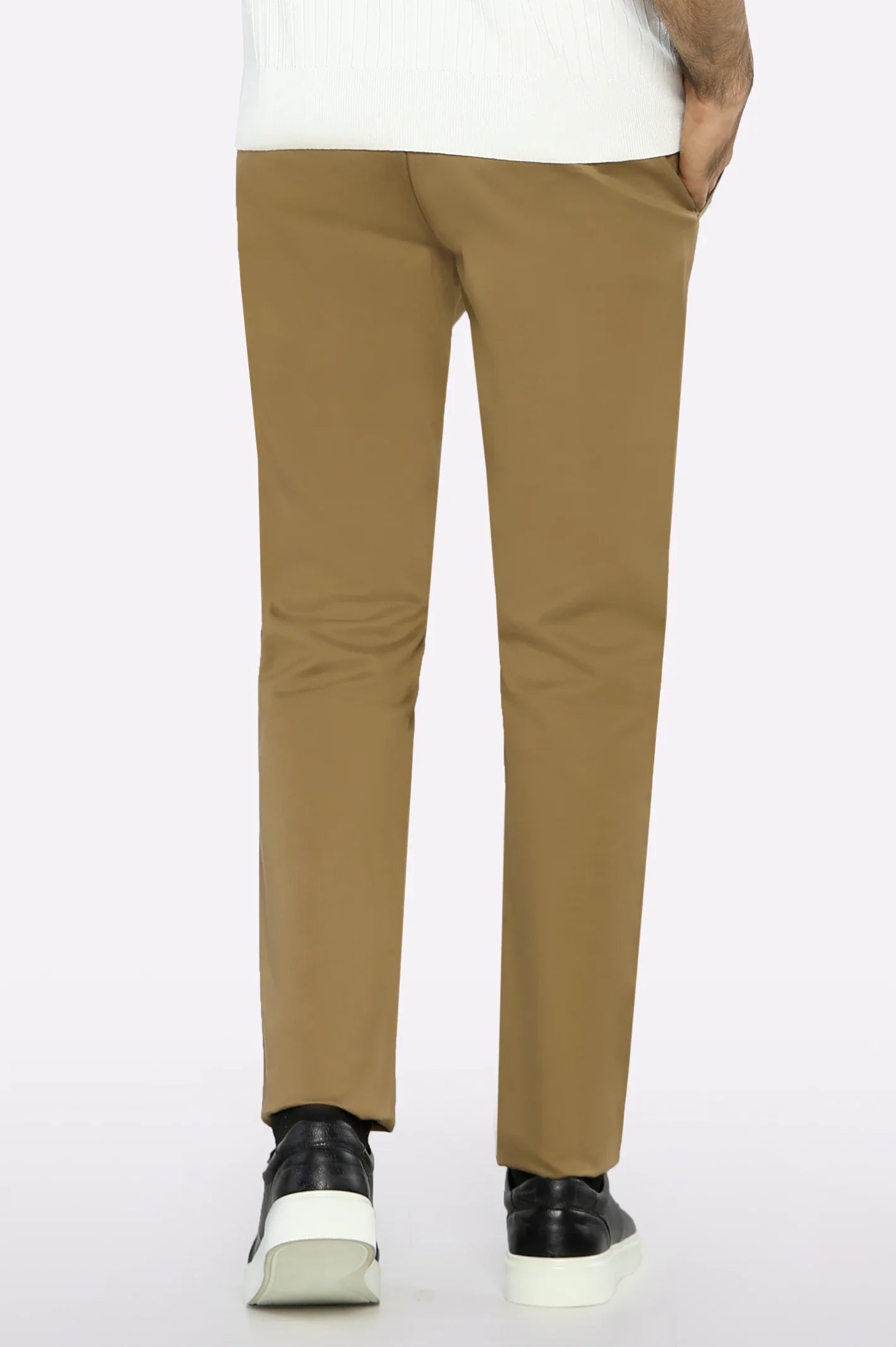 Light Brown Smart Fit Cotton Chino