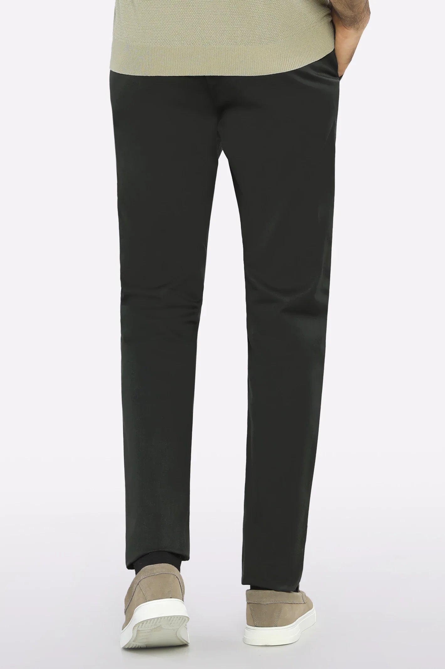 Dark Green Smart Fit Cotton Chino