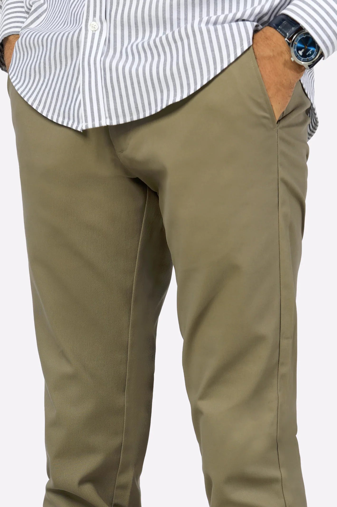 Brown Smart Fit Cotton Chino