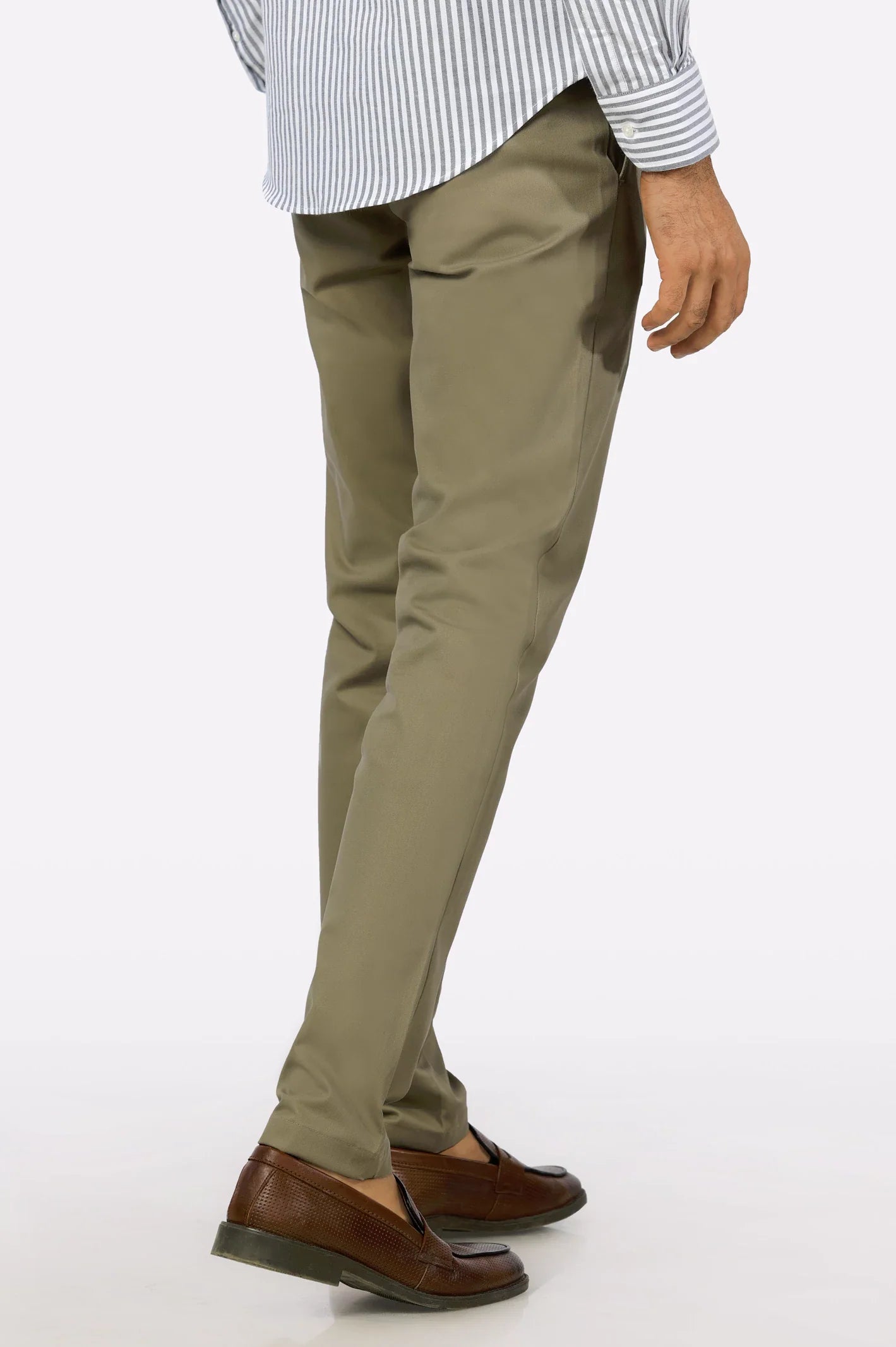 Brown Smart Fit Cotton Chino